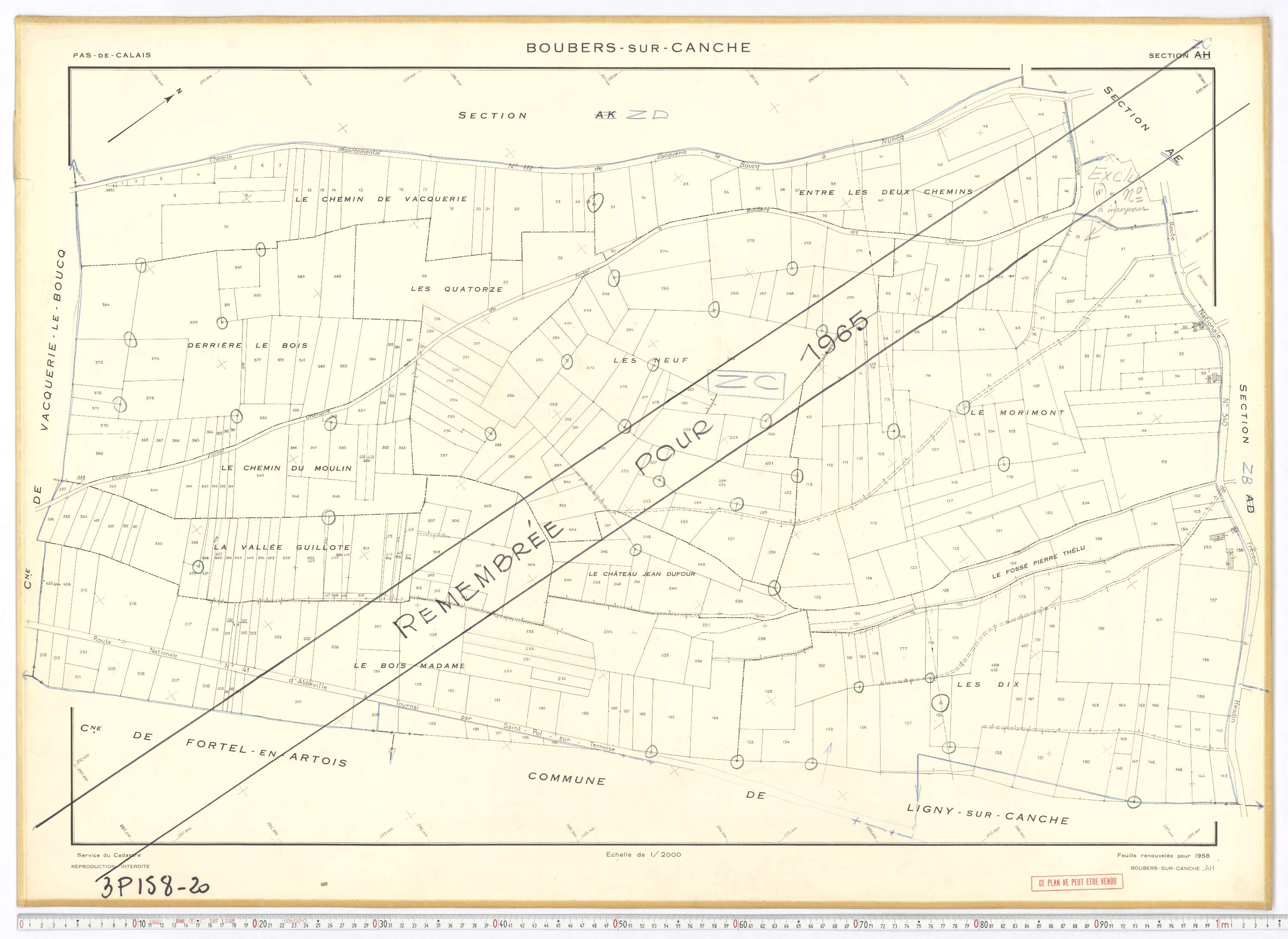 Boubers-sur-Canche - Section AH.