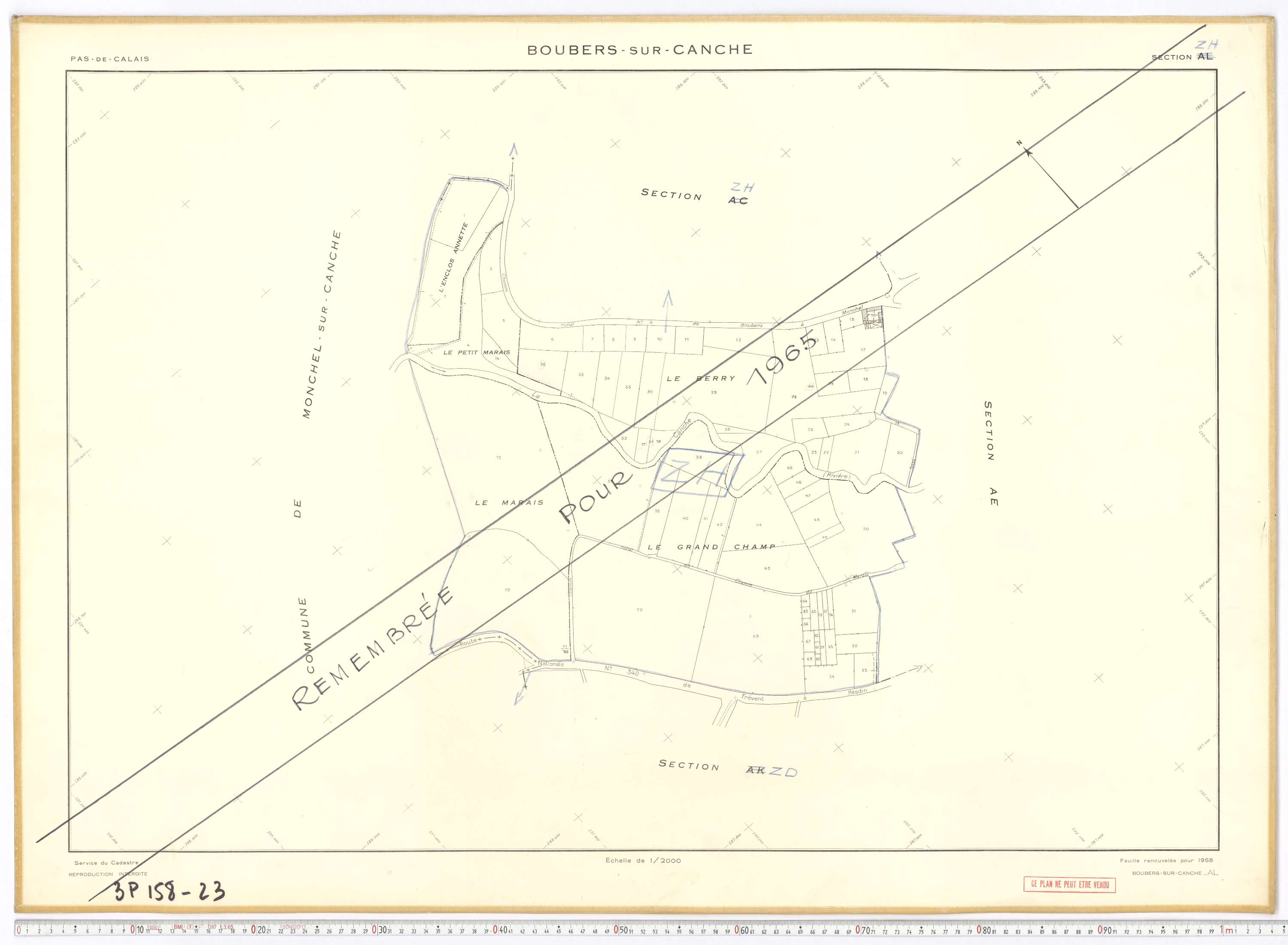 Boubers-sur-Canche - Section AL.