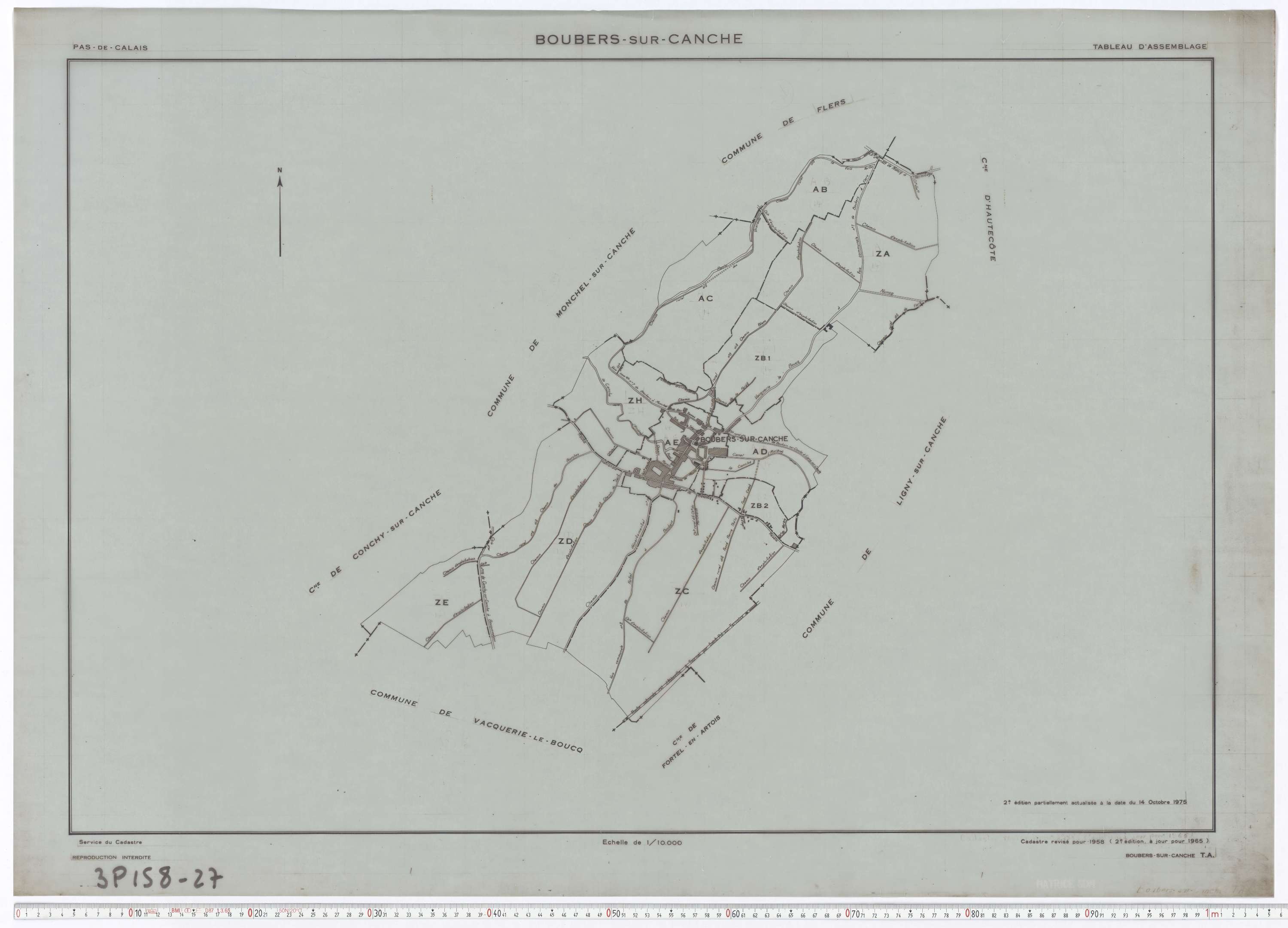Boubers-sur-Canche - Tableau d'assemblage.