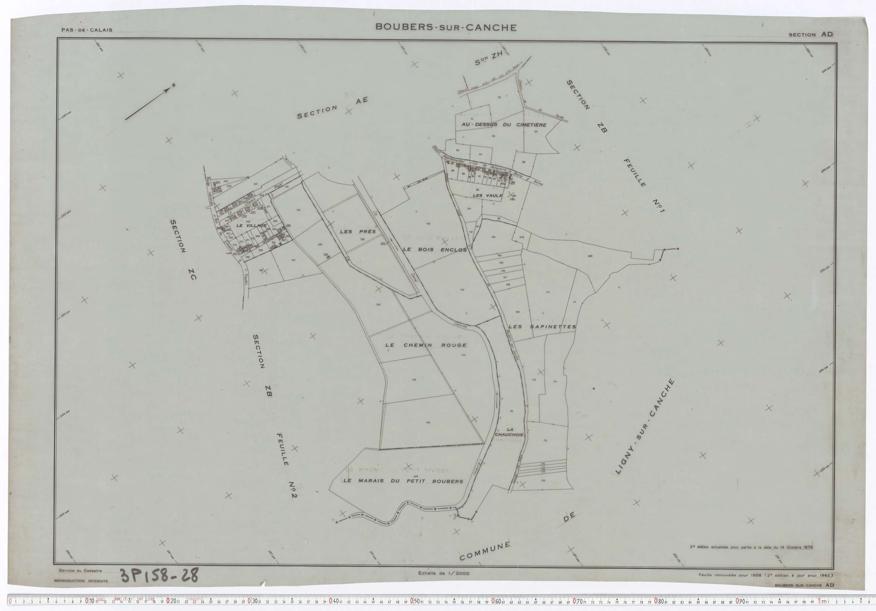 Boubers-sur-Canche - Section AD.