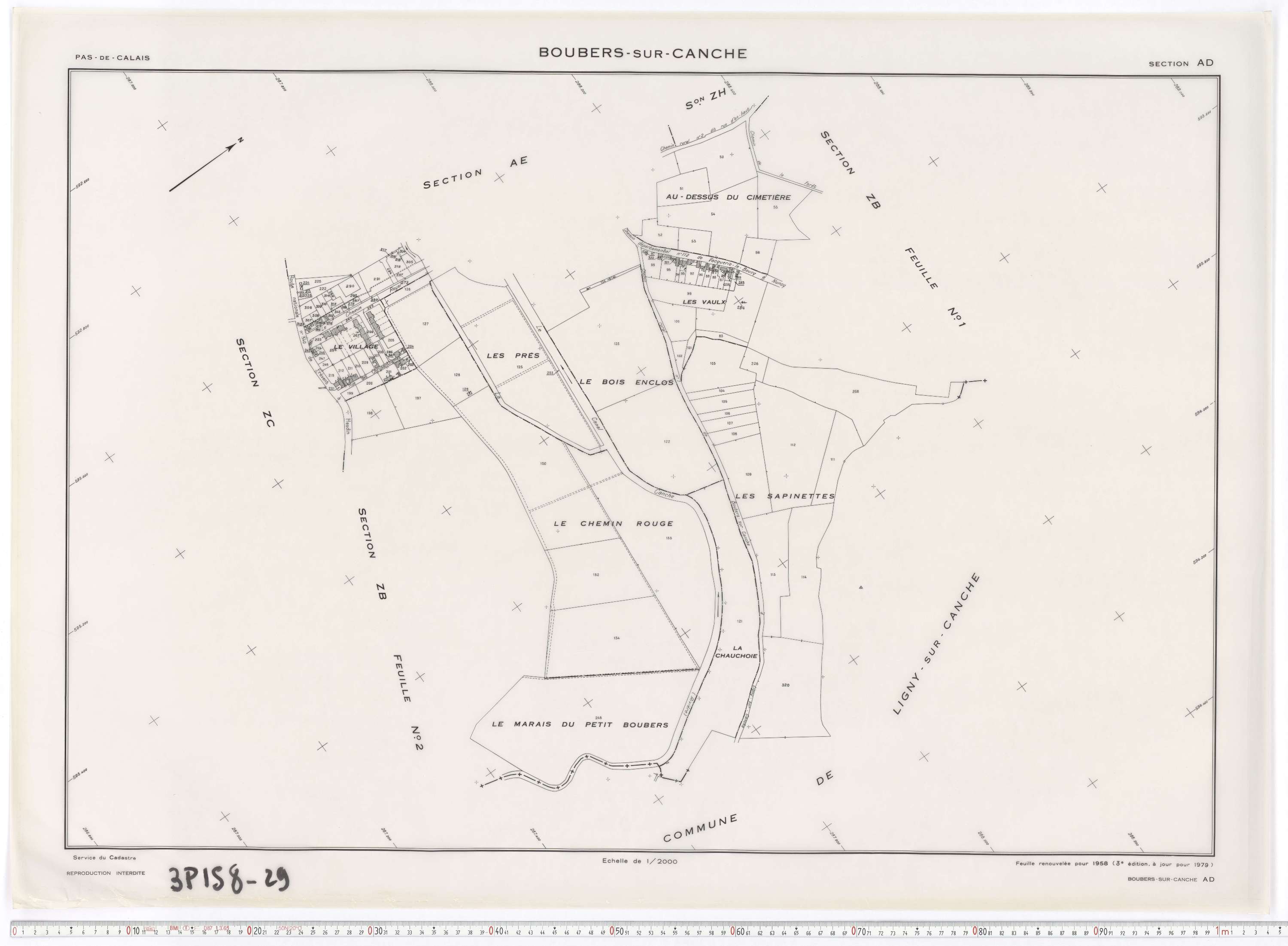 Boubers-sur-Canche - Section AD.
