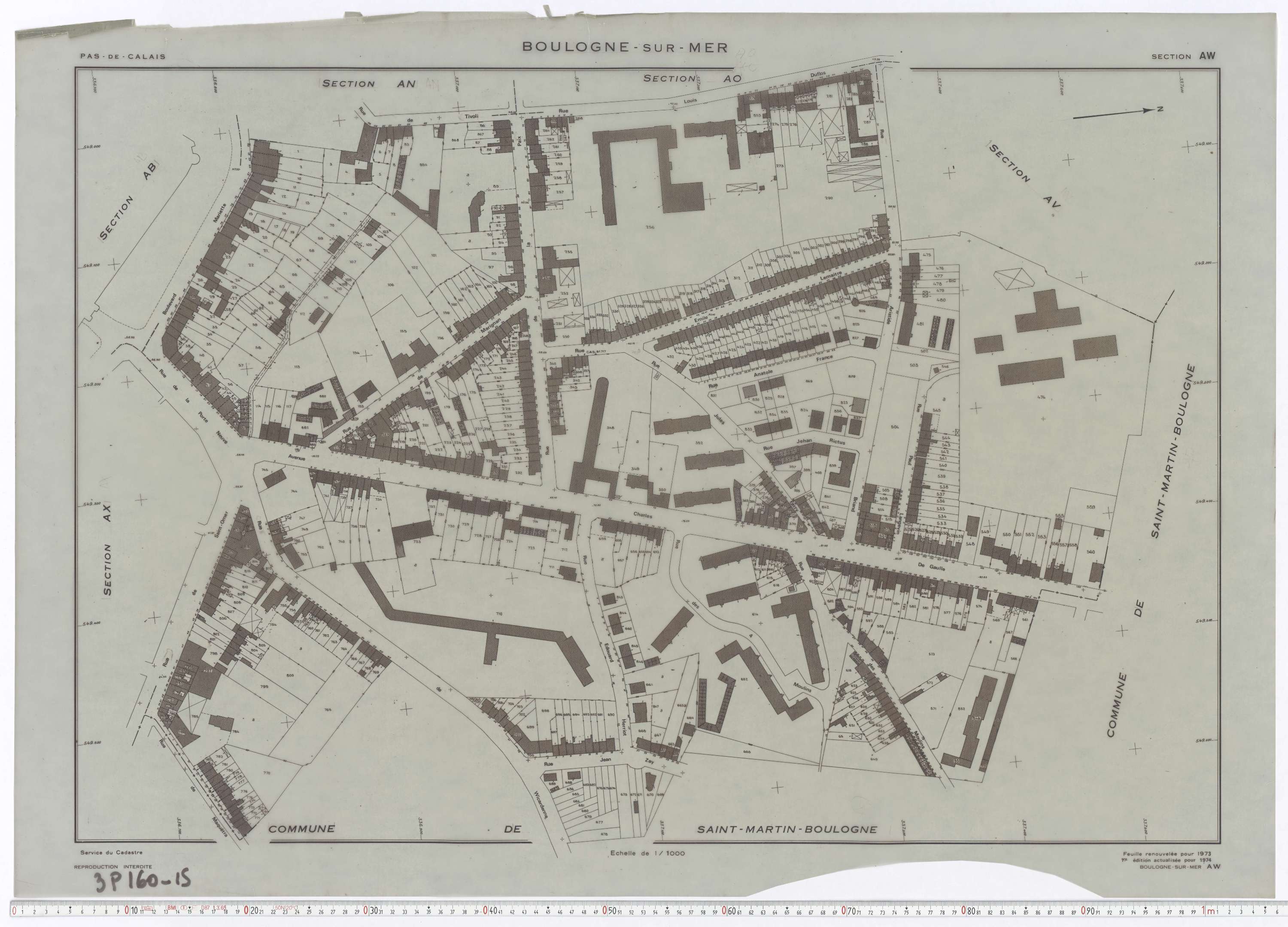 Boulogne-sur-Mer - Section AW.