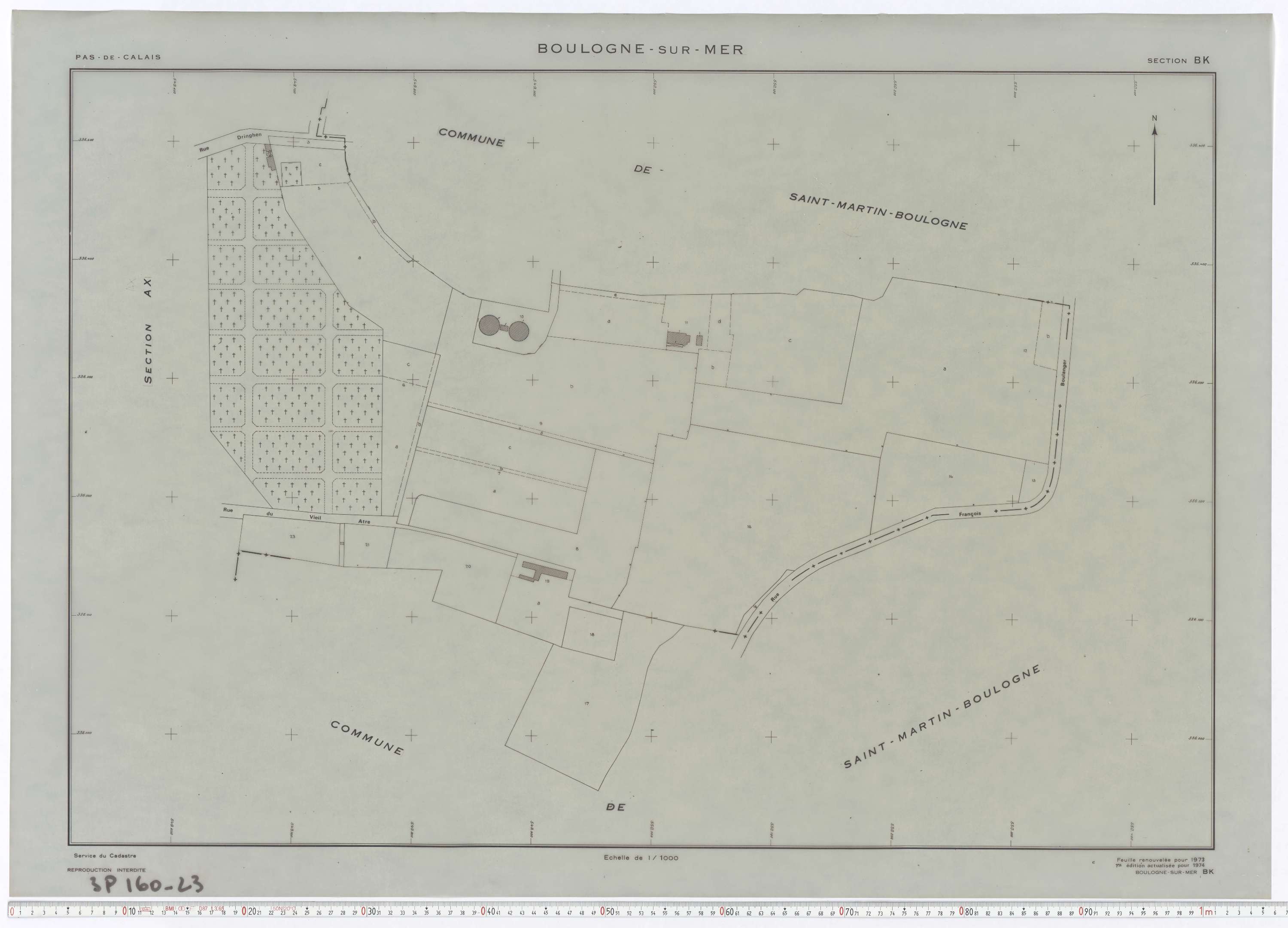 Boulogne-sur-Mer - Section BK.