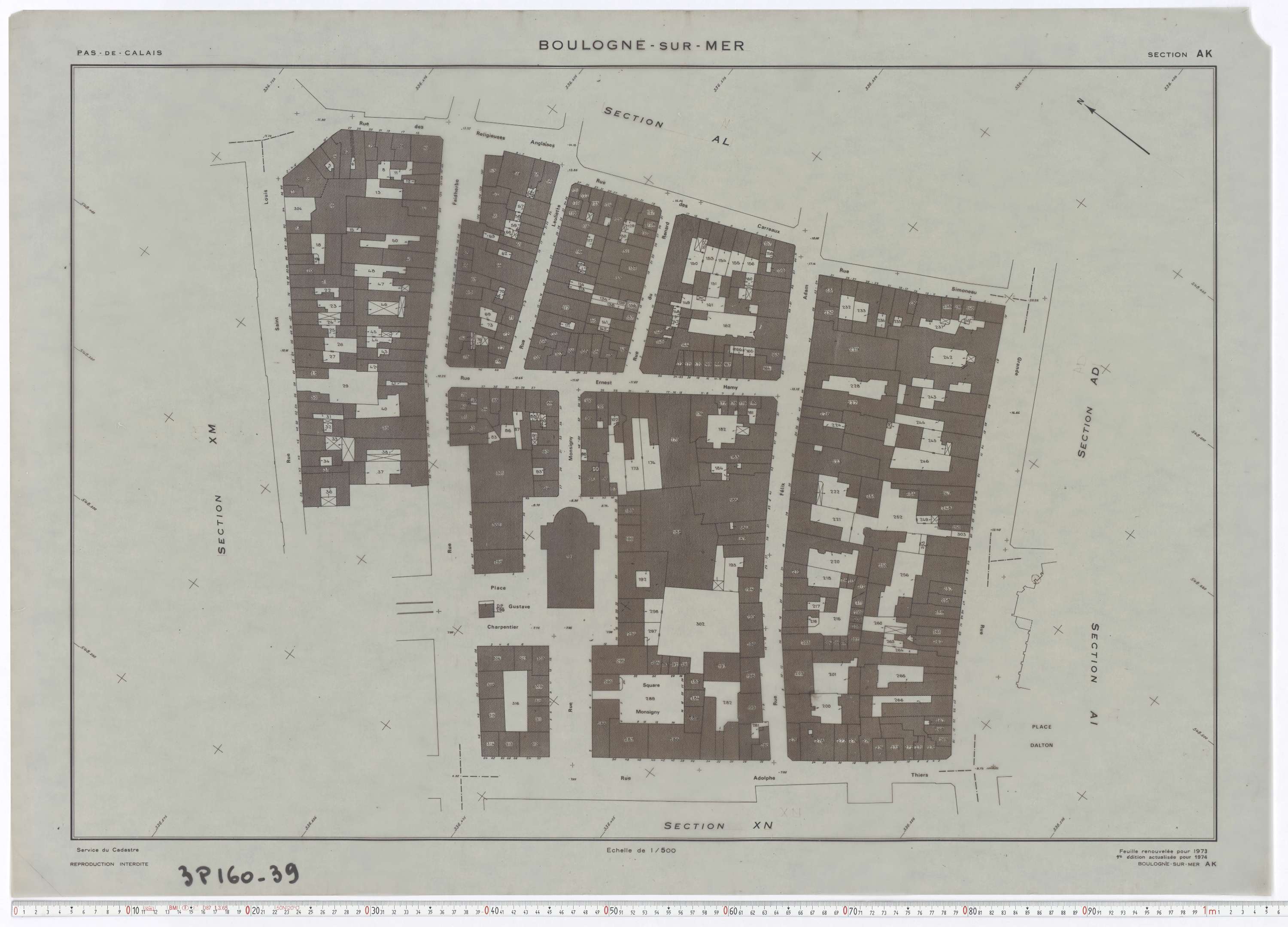 Boulogne-sur-Mer - Section AK.