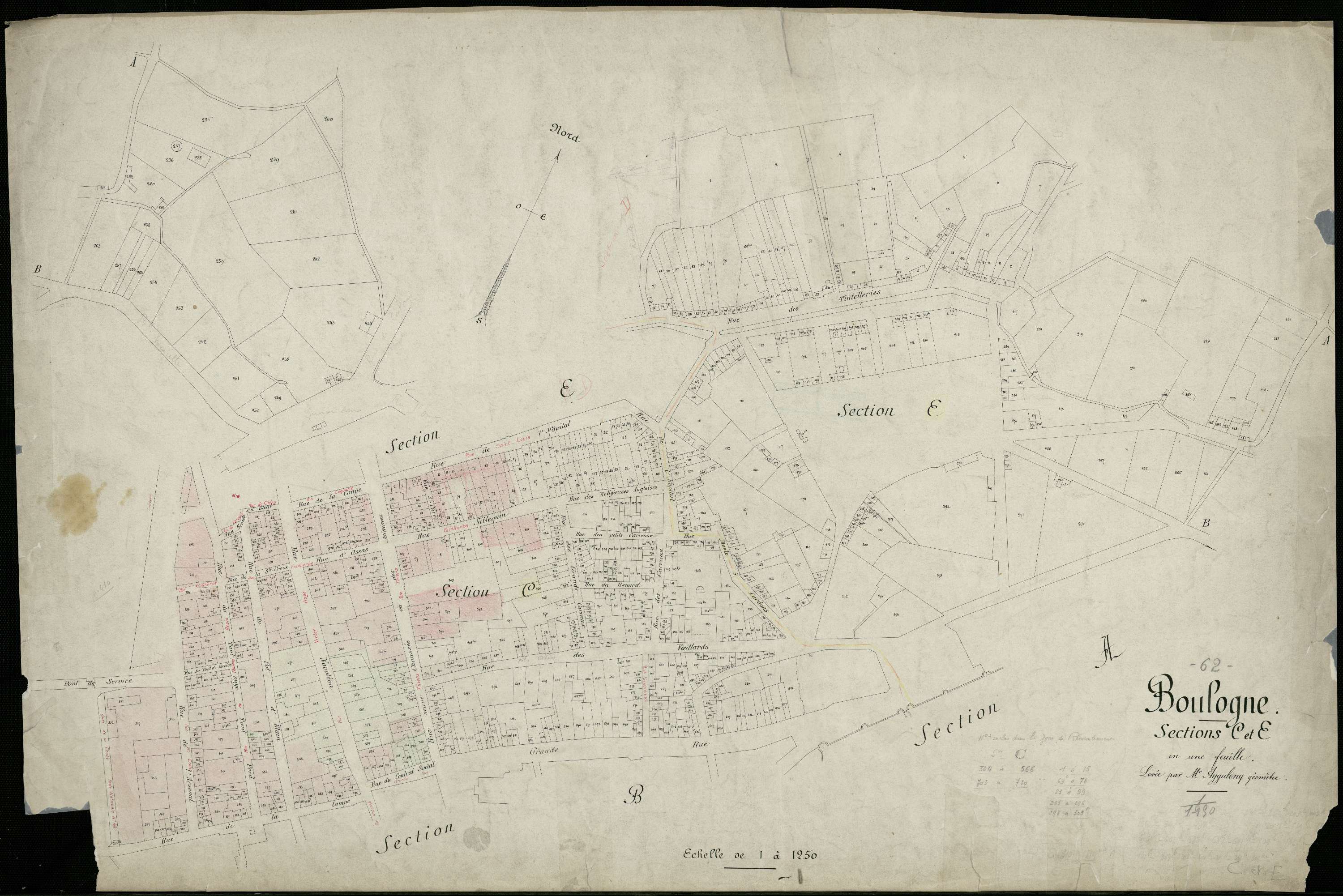 Boulogne-sur-Mer - Sections C et E