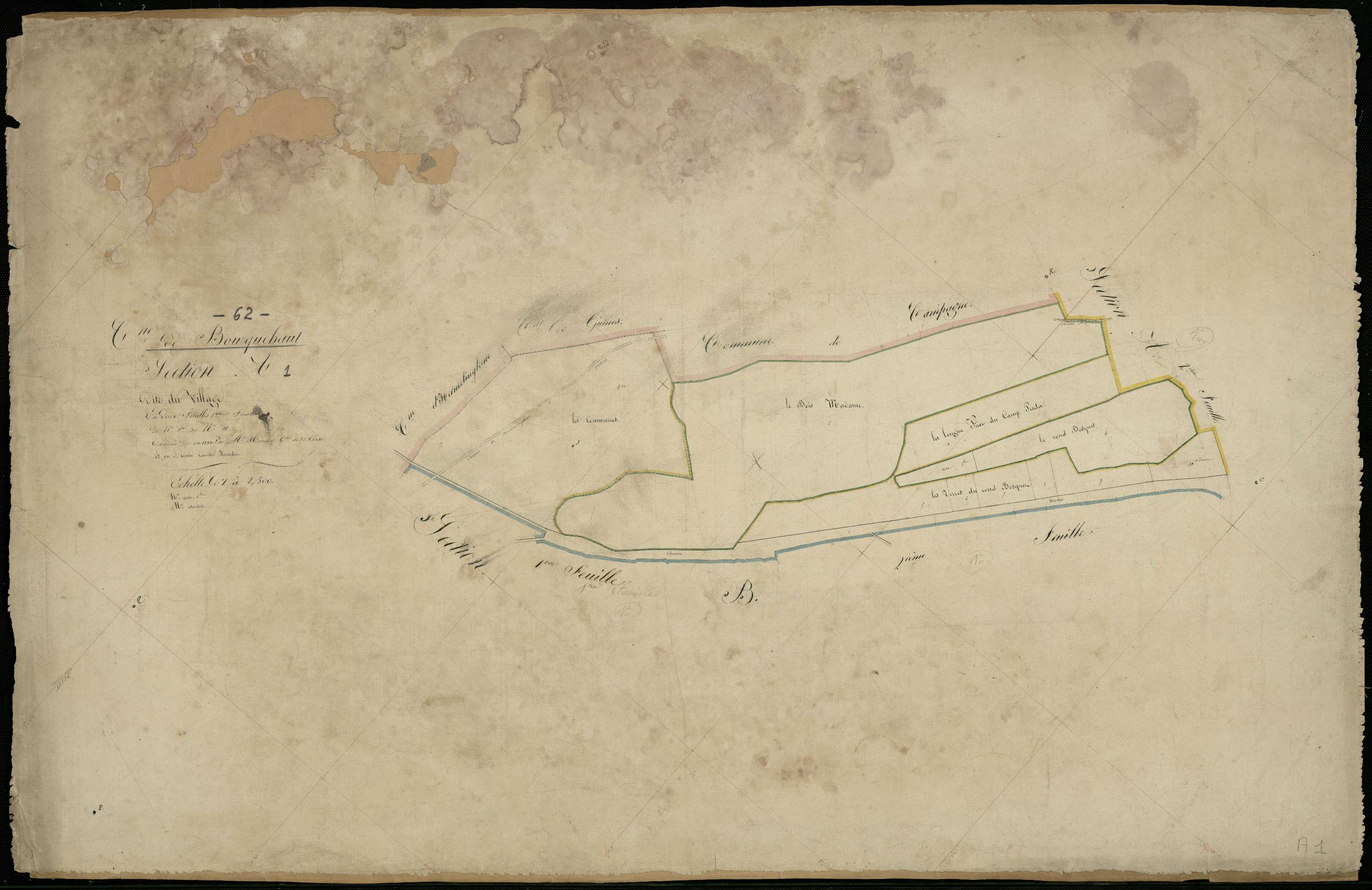 Bouquehault - Section A, 1re feuille