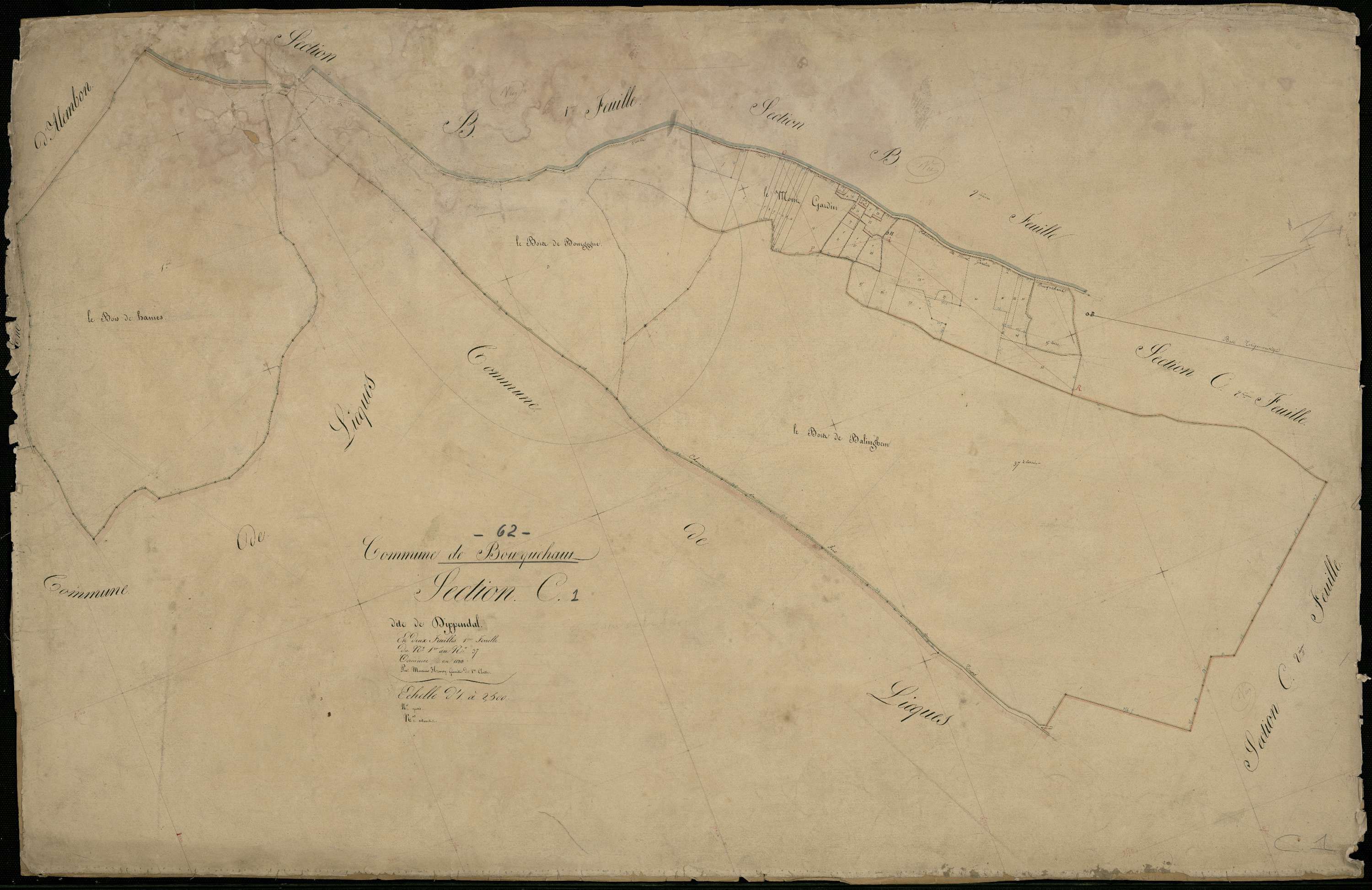 Bouquehault - Section C, 1re feuille