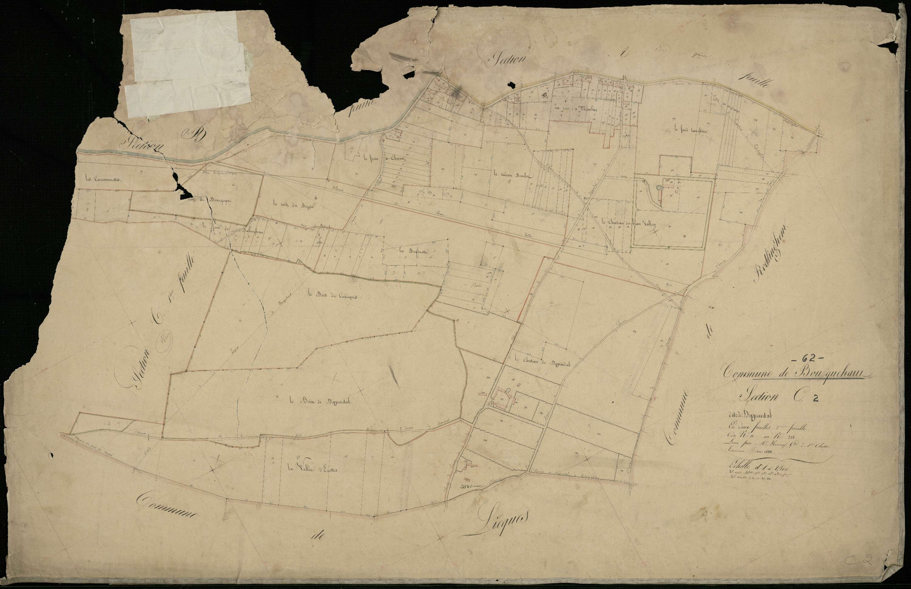 Bouquehault - Section C, 2e feuille
