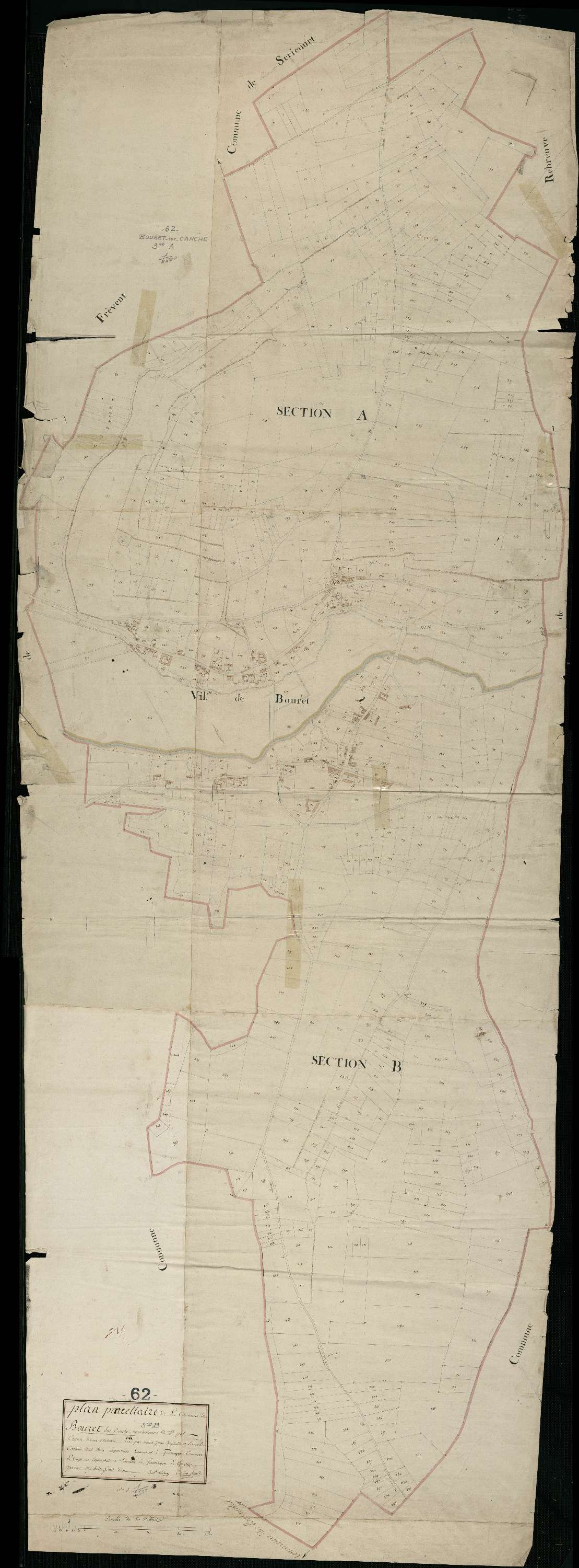 Bouret-sur-Canche - Sections A et B