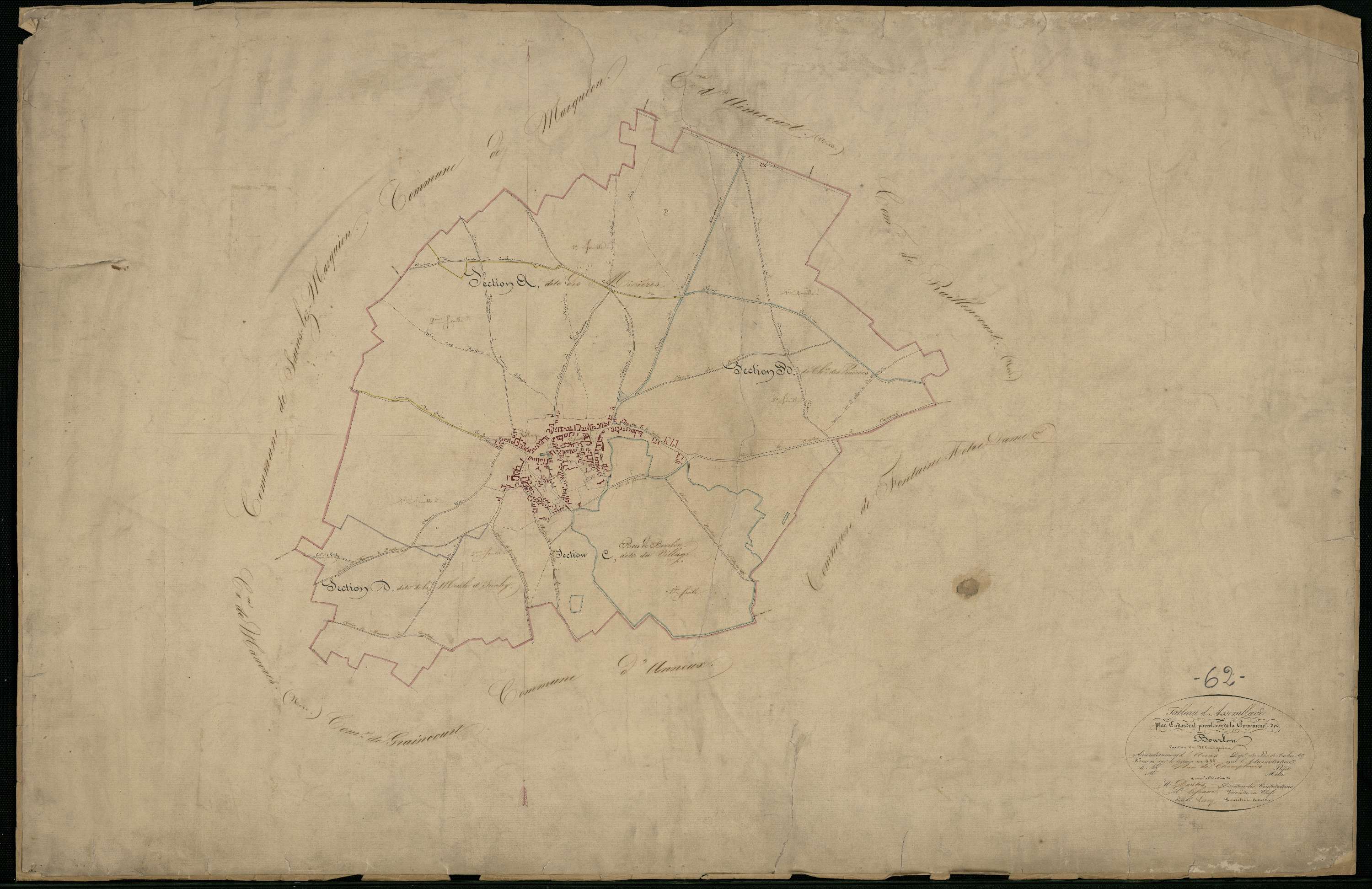 Bourlon - Tableau d'assemblage