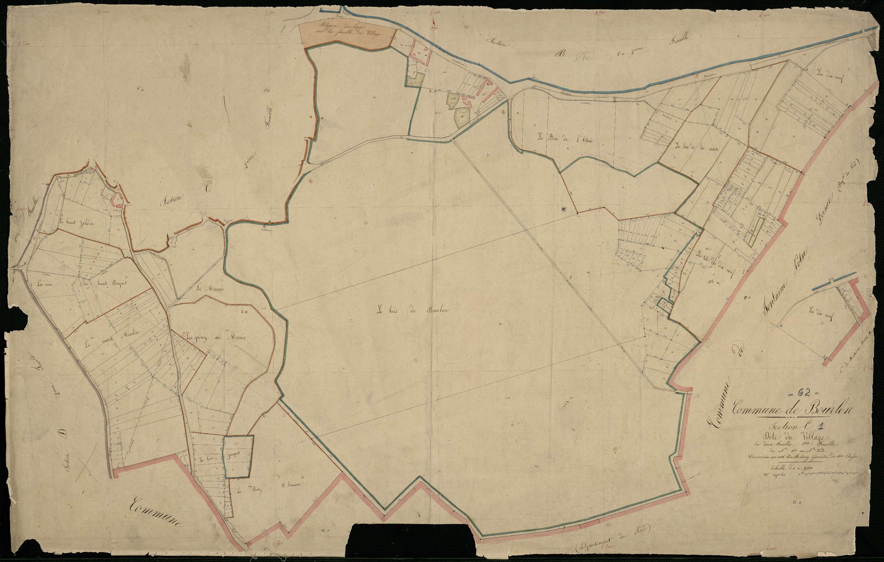 Bourlon - Section C, 1re feuille