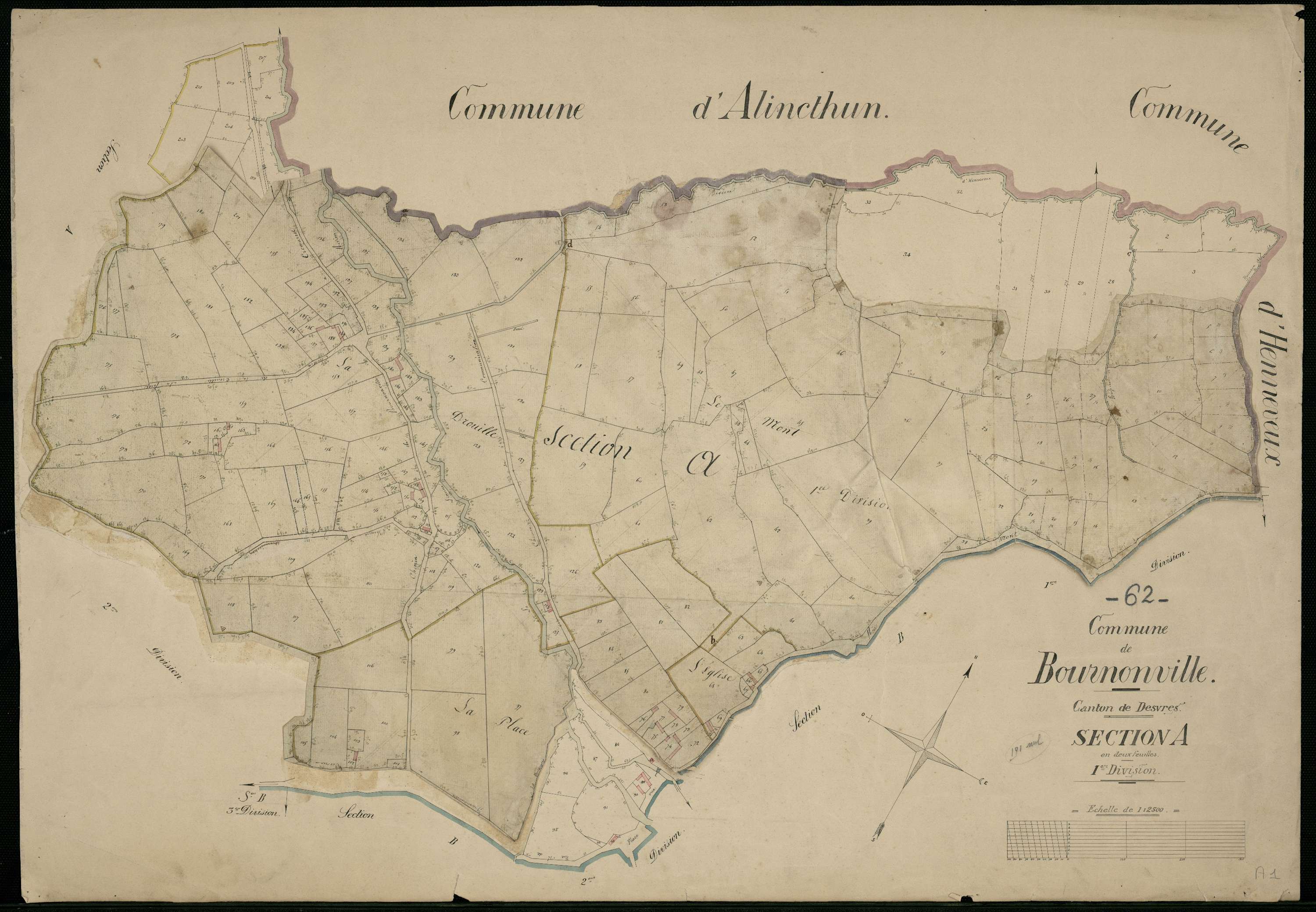 Bournonville - Section A, 1re feuille