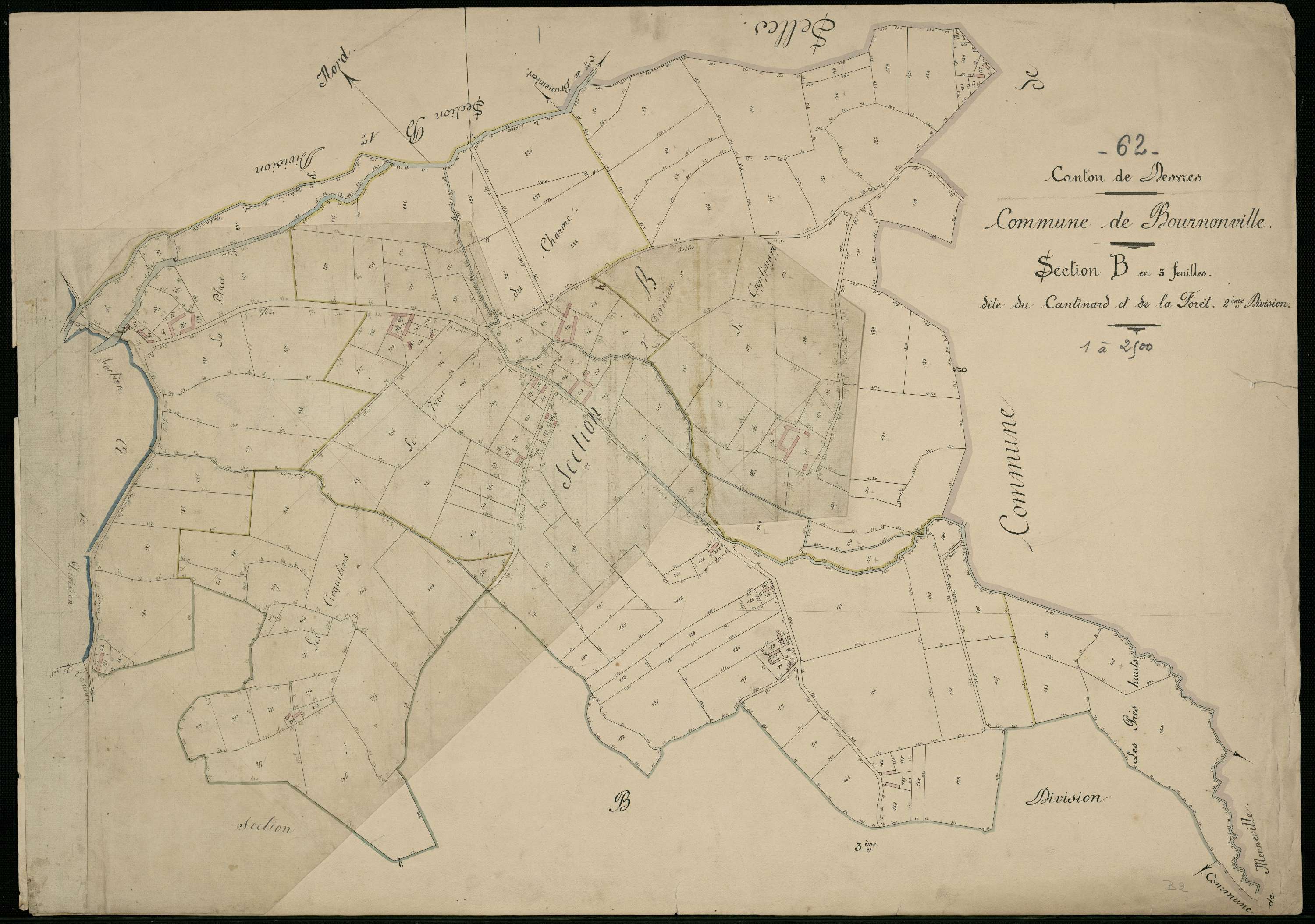 Bournonville - Section B, 2e feuille