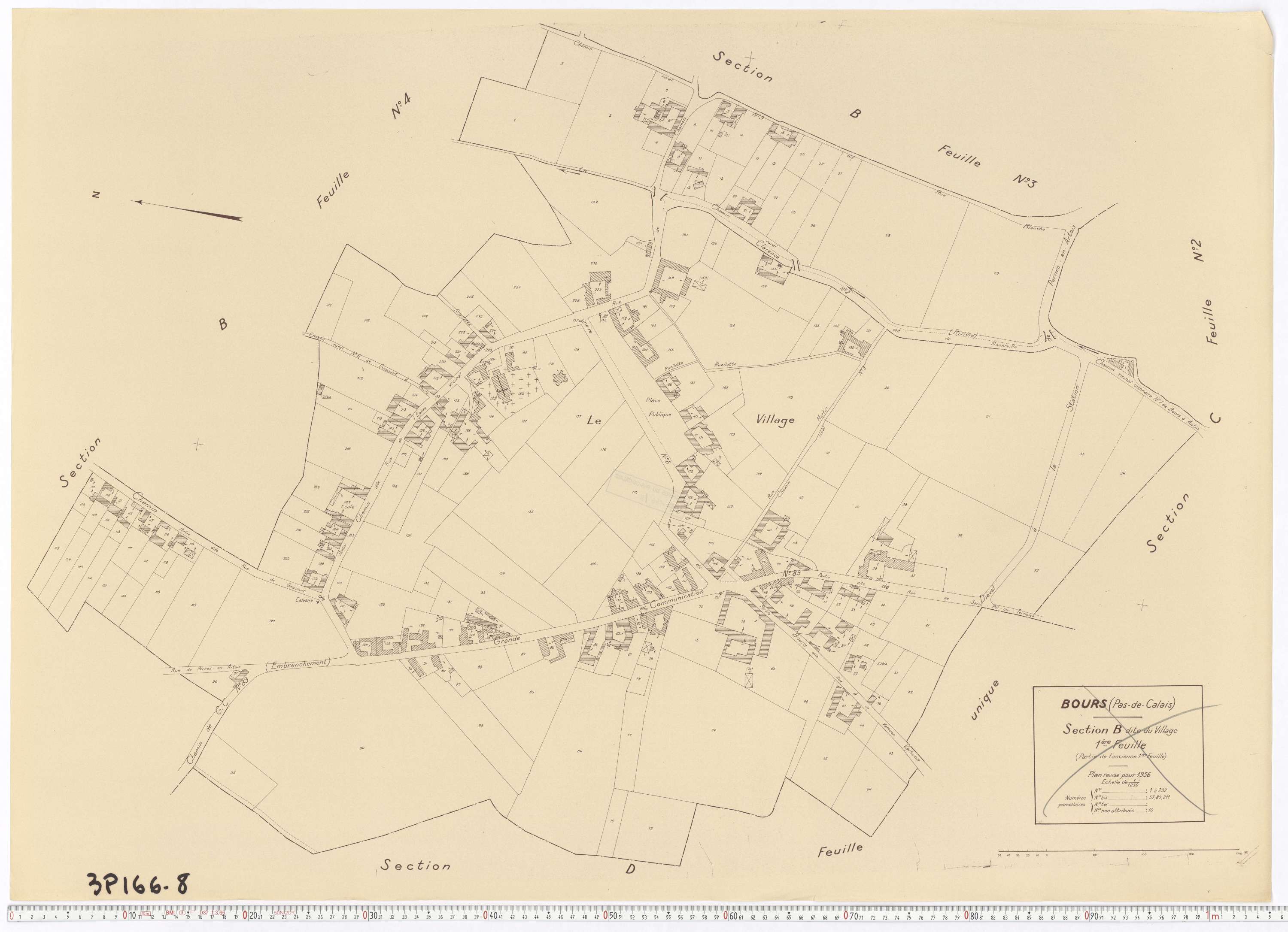 Bours - Section B, feuille 1.