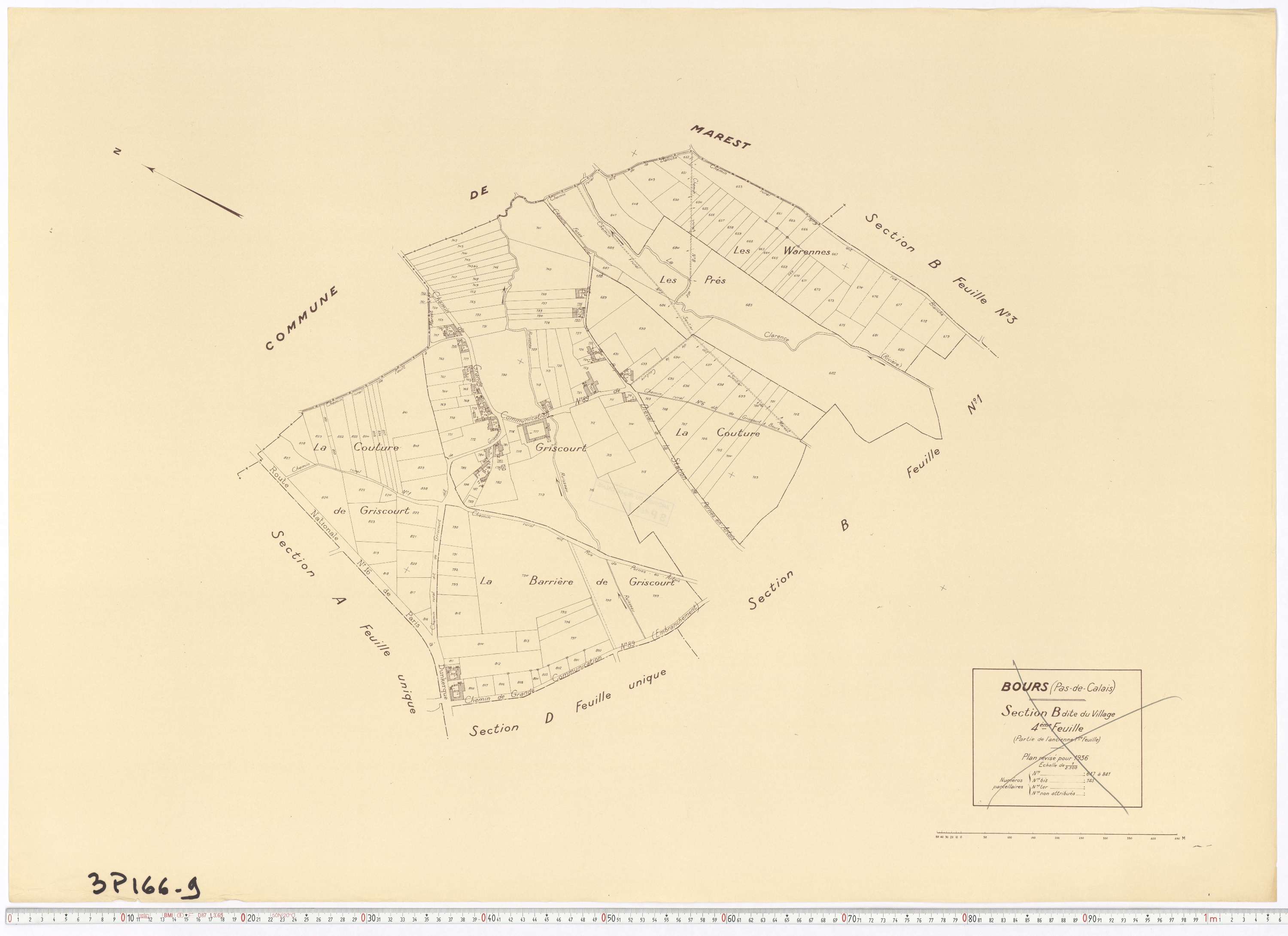 Bours - Section B, feuille 4.
