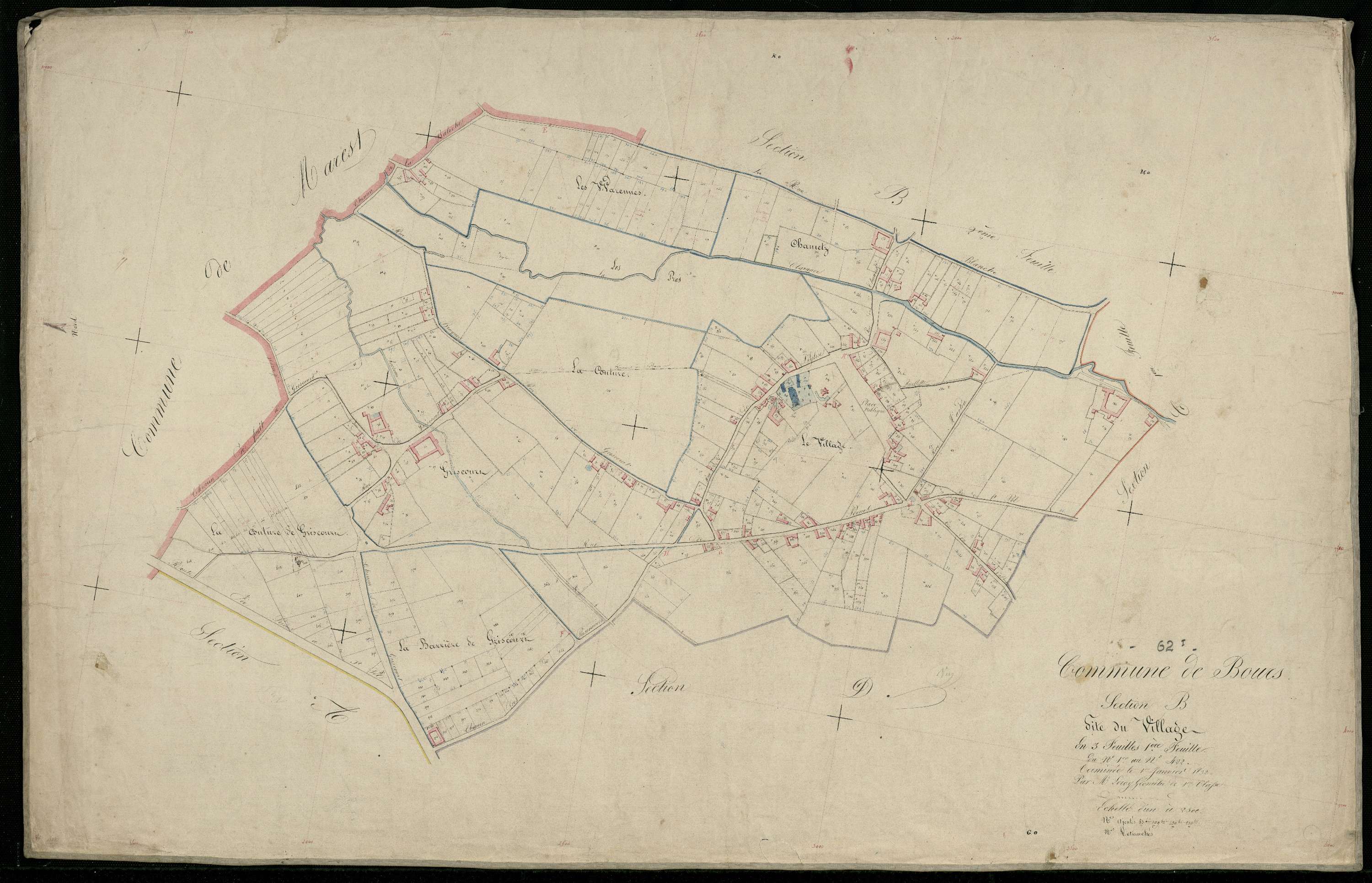 Bours - Section B, 1re feuille