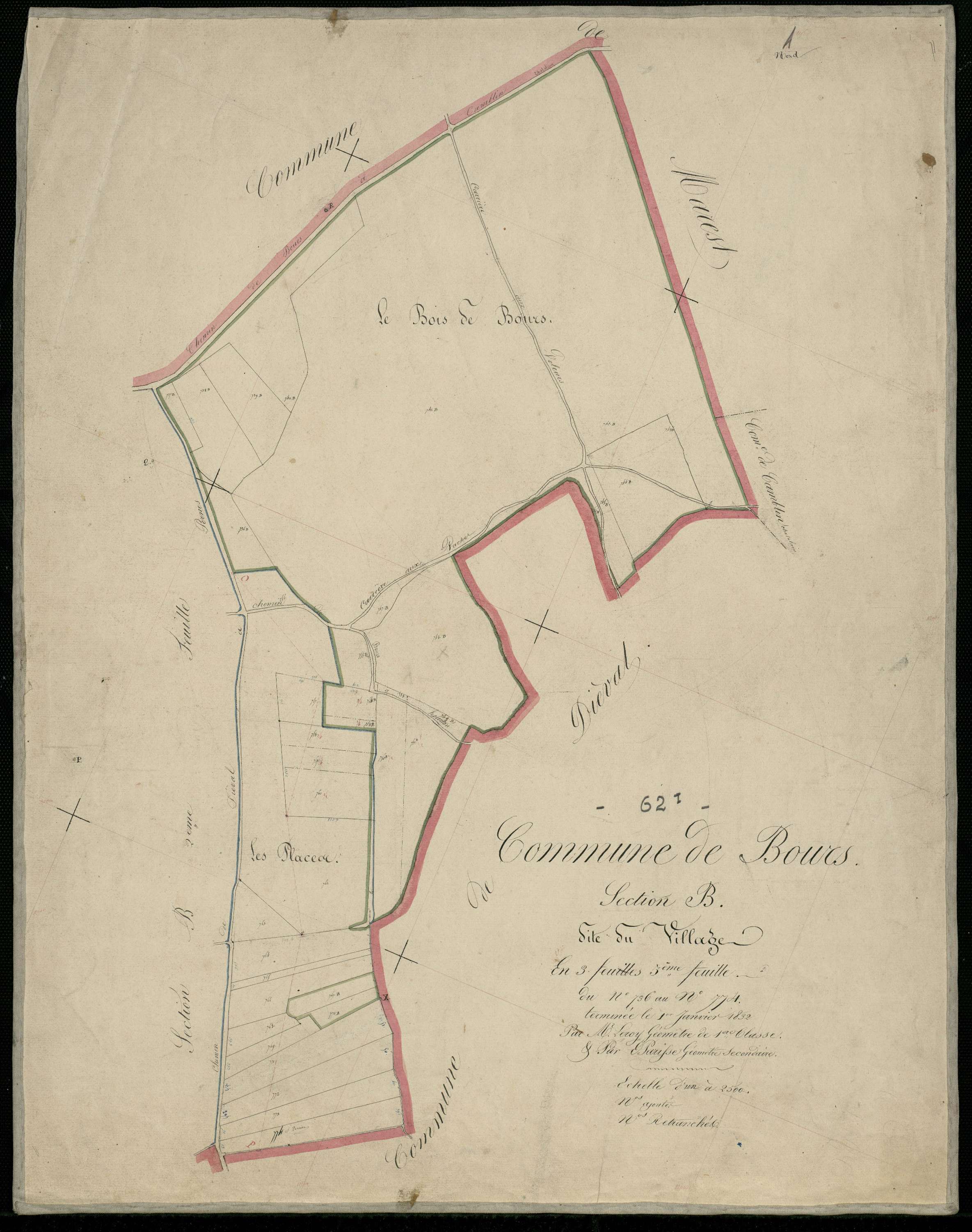 Bours - Section B, 3e feuille