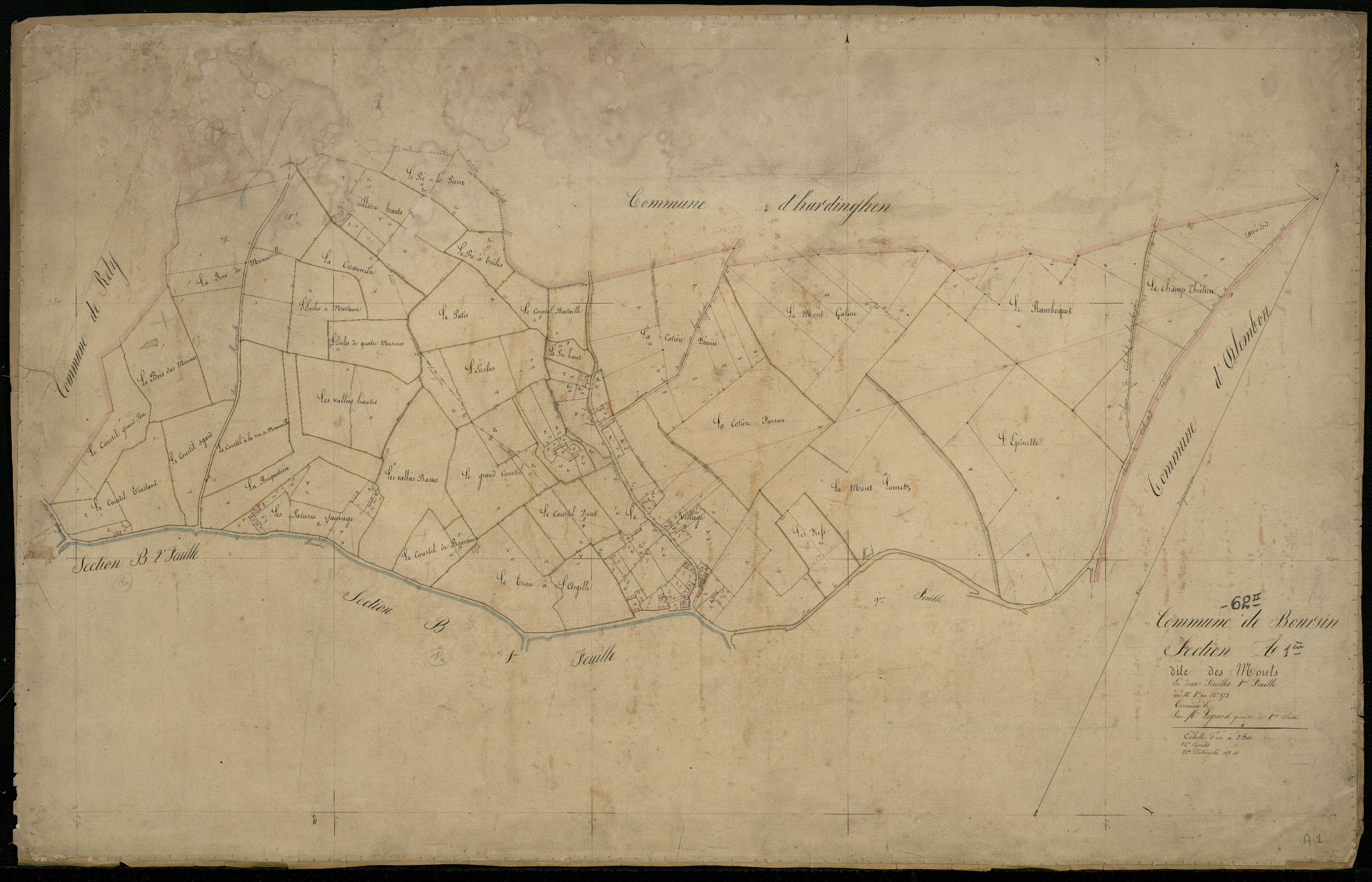 Bours - Section A, 1re feuille