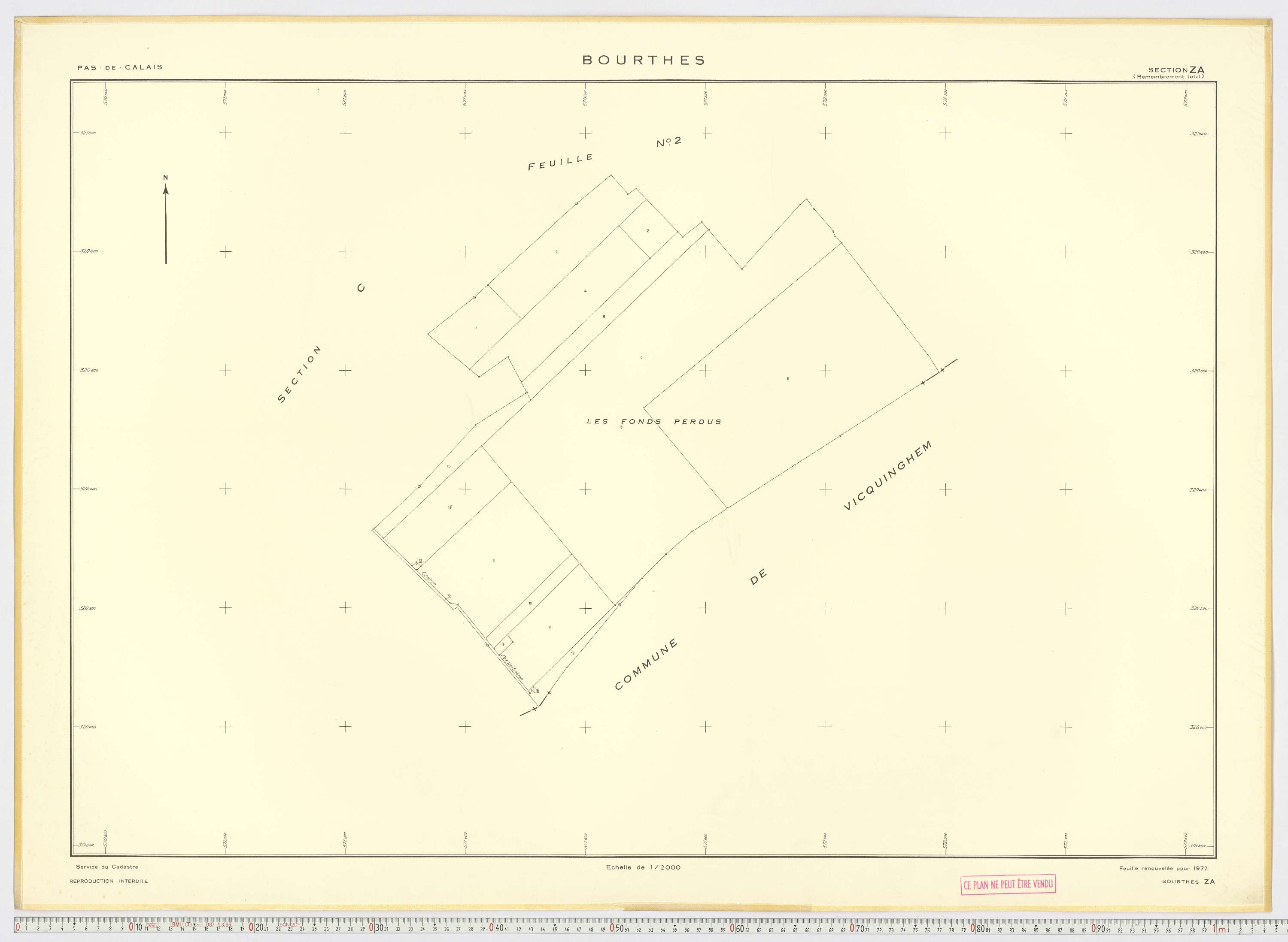 Bourthes - Section ZA.