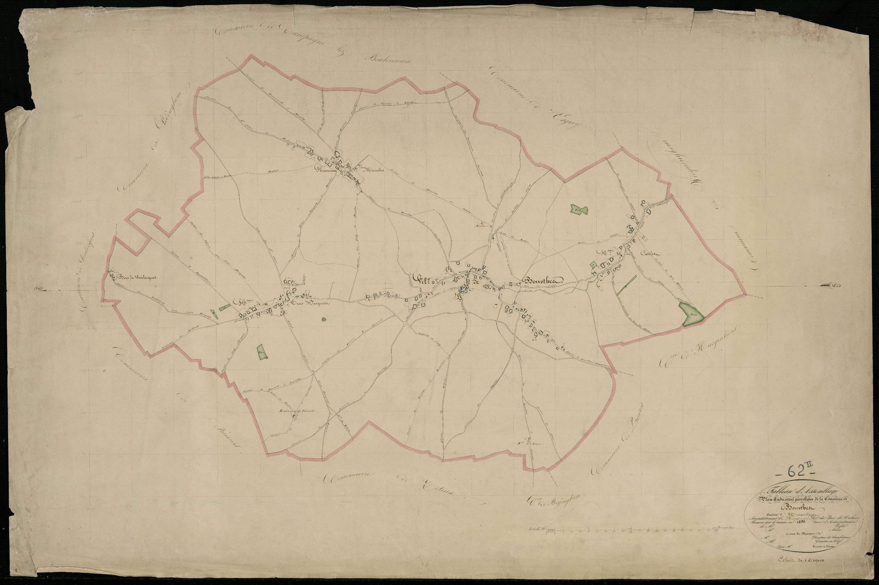 Bourthes - Tableau d'assemblage