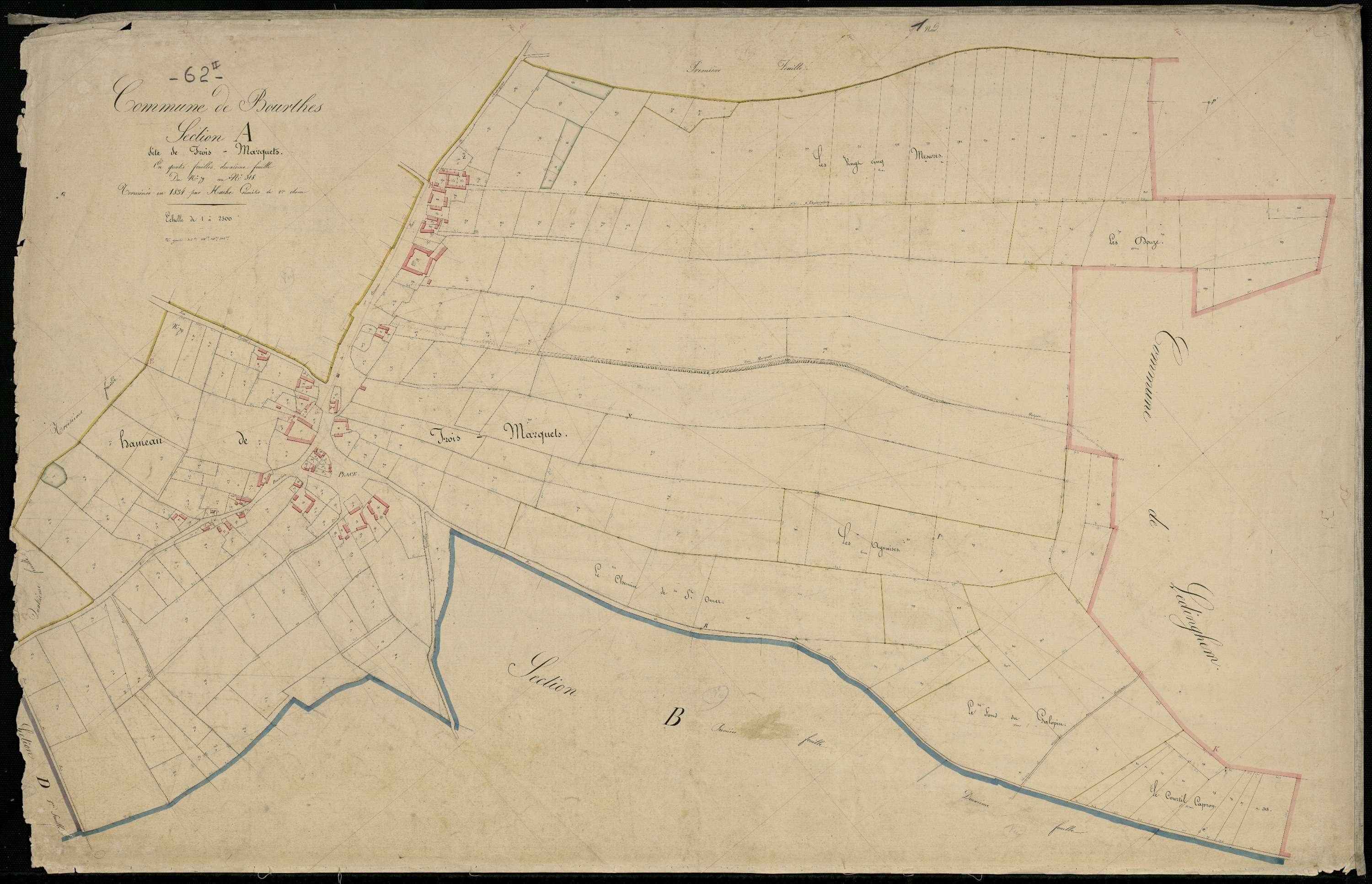 Bourthes - Section A, 2e feuille