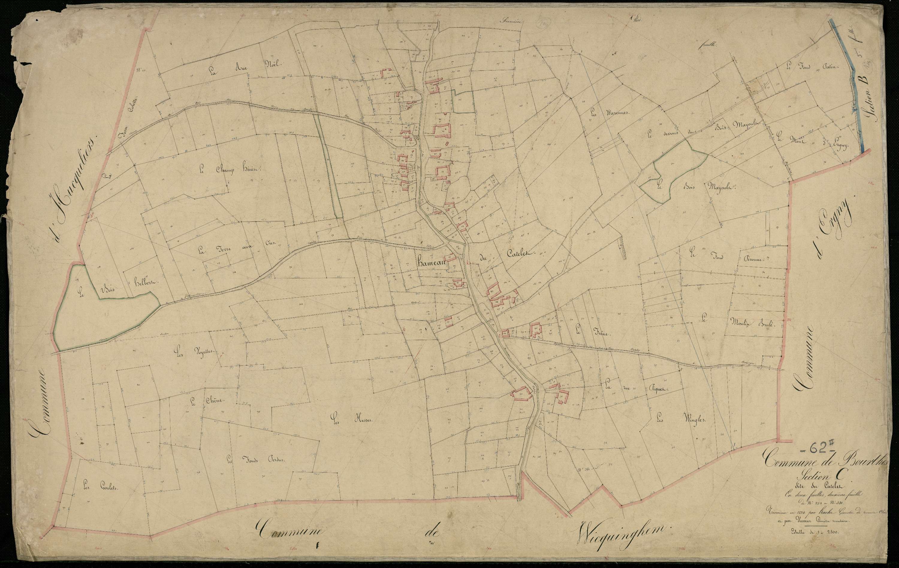 Bourthes - Section C, 2e feuille