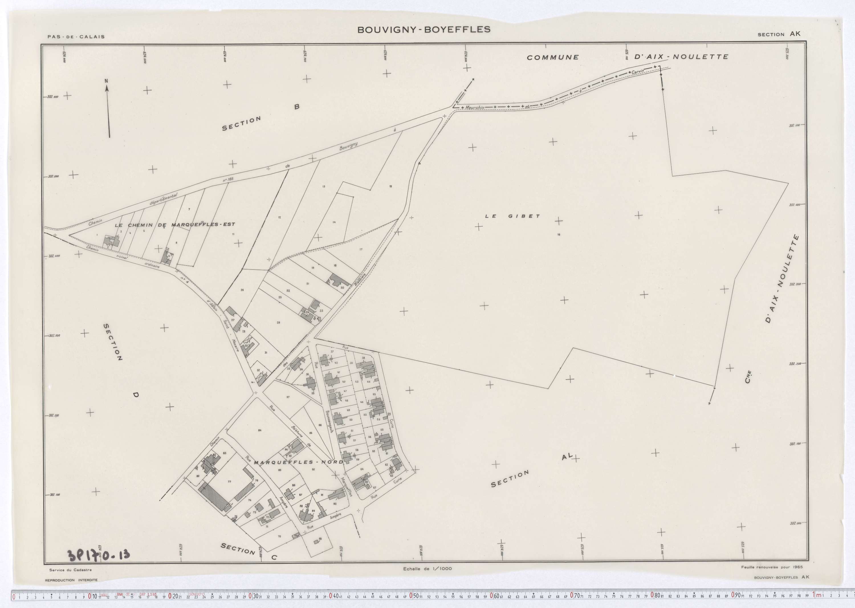 Bouvigny-Boyeffles - Section AK.