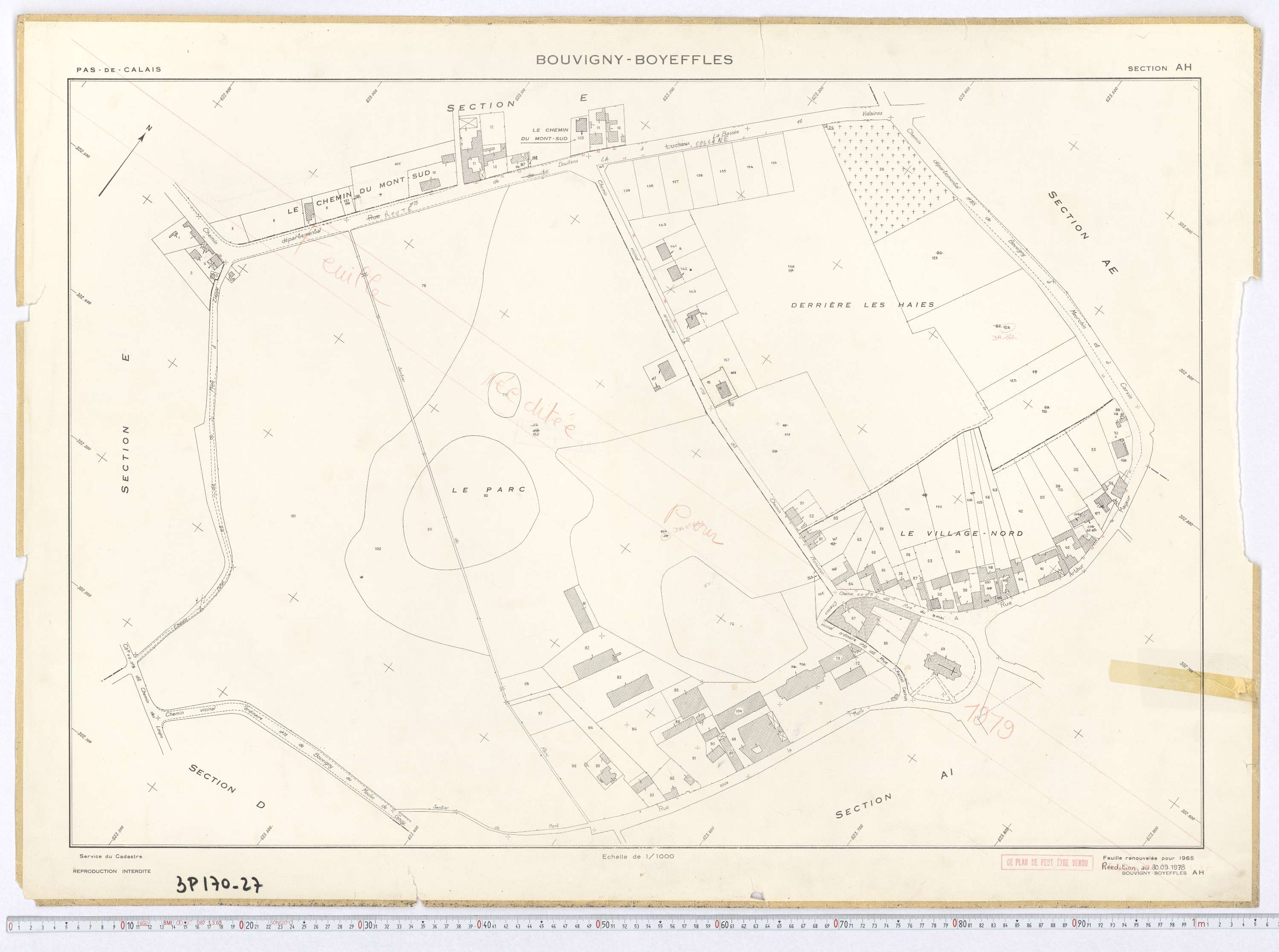 Bouvigny-Boyeffles - Section AH.