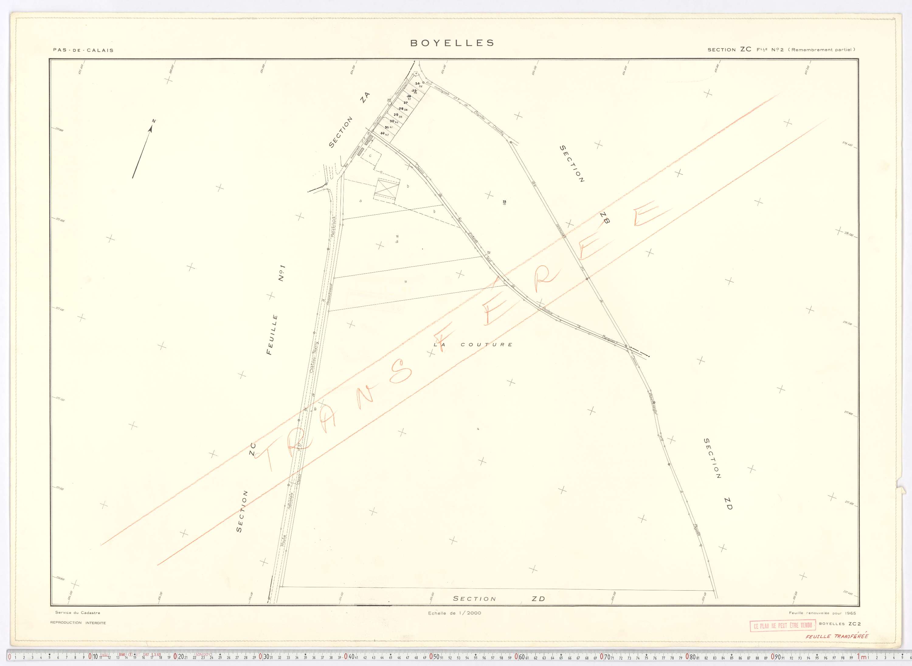 Boyelles - Section ZC, feuille 2.