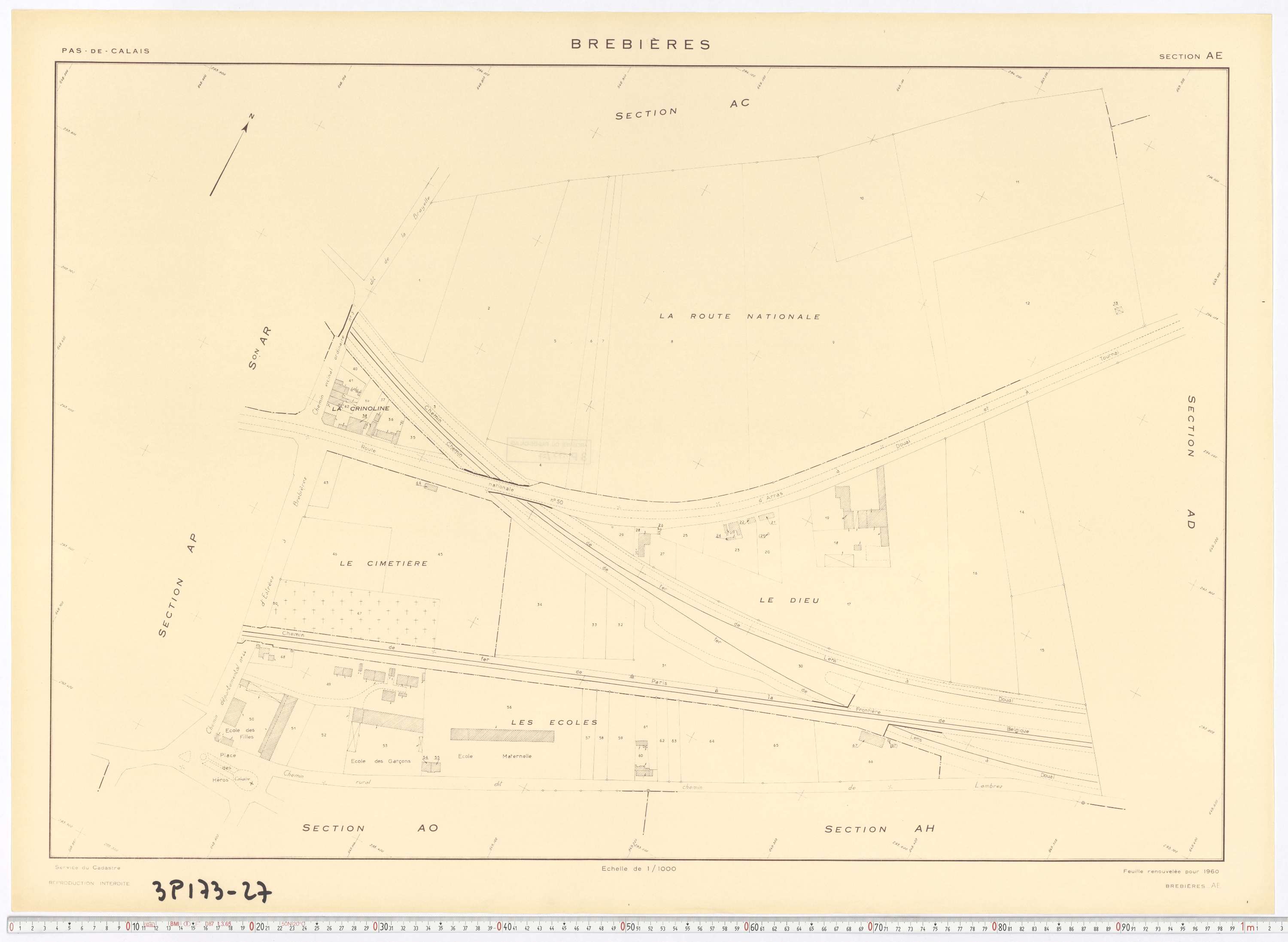Brebières - Section AE.