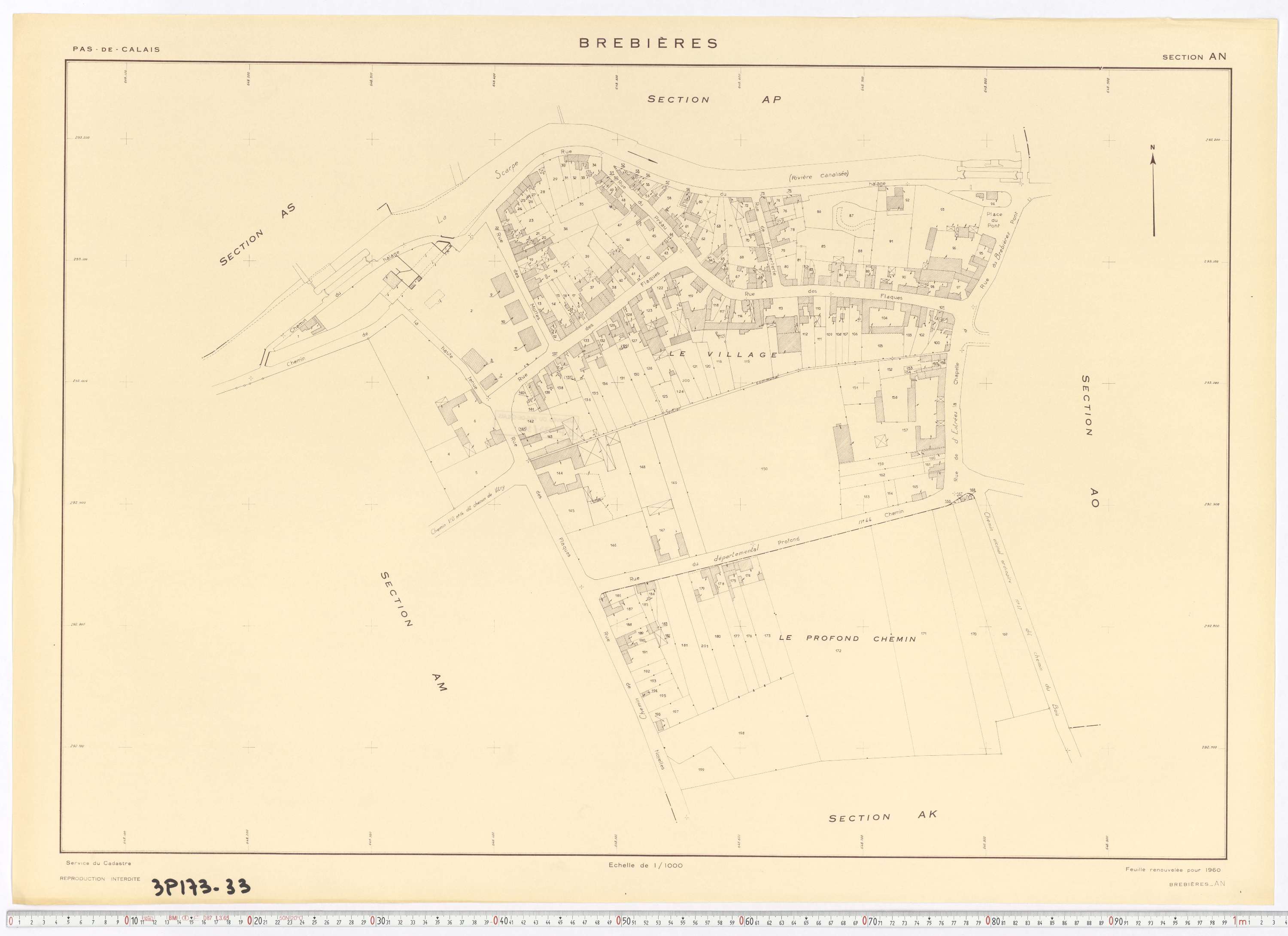 Brebières - Section AN.