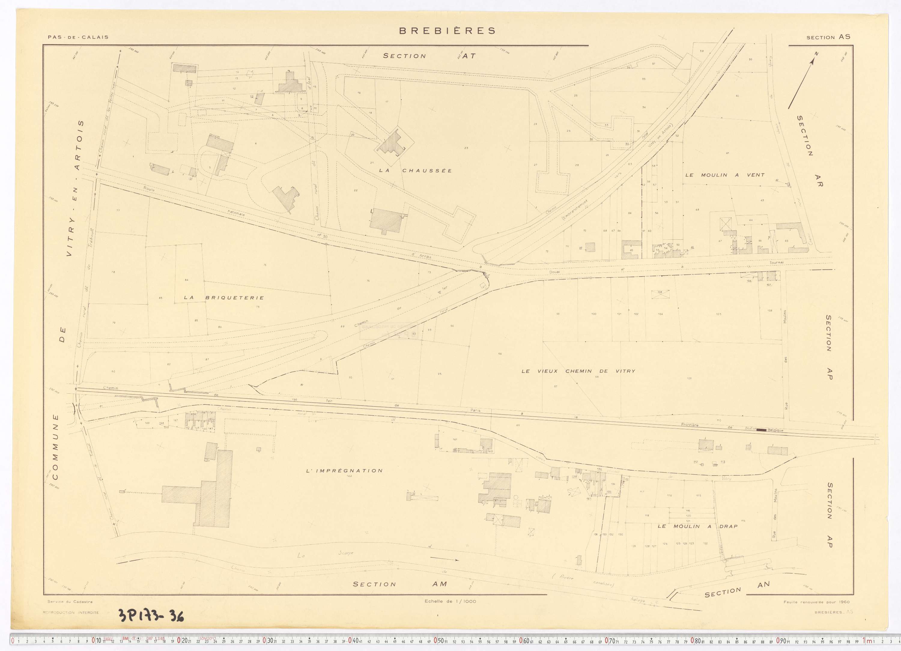 Brebières - Section AS.