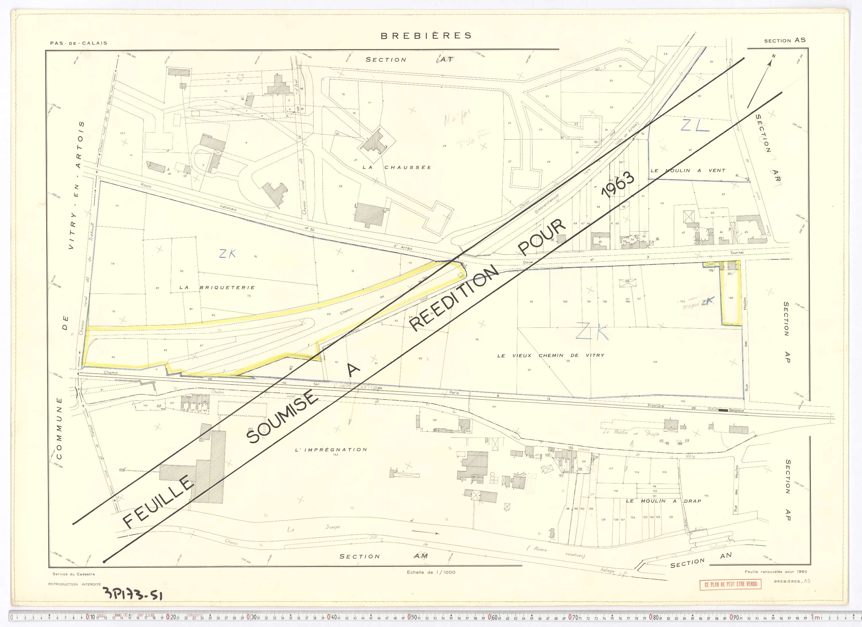 Brebières - Section AS.
