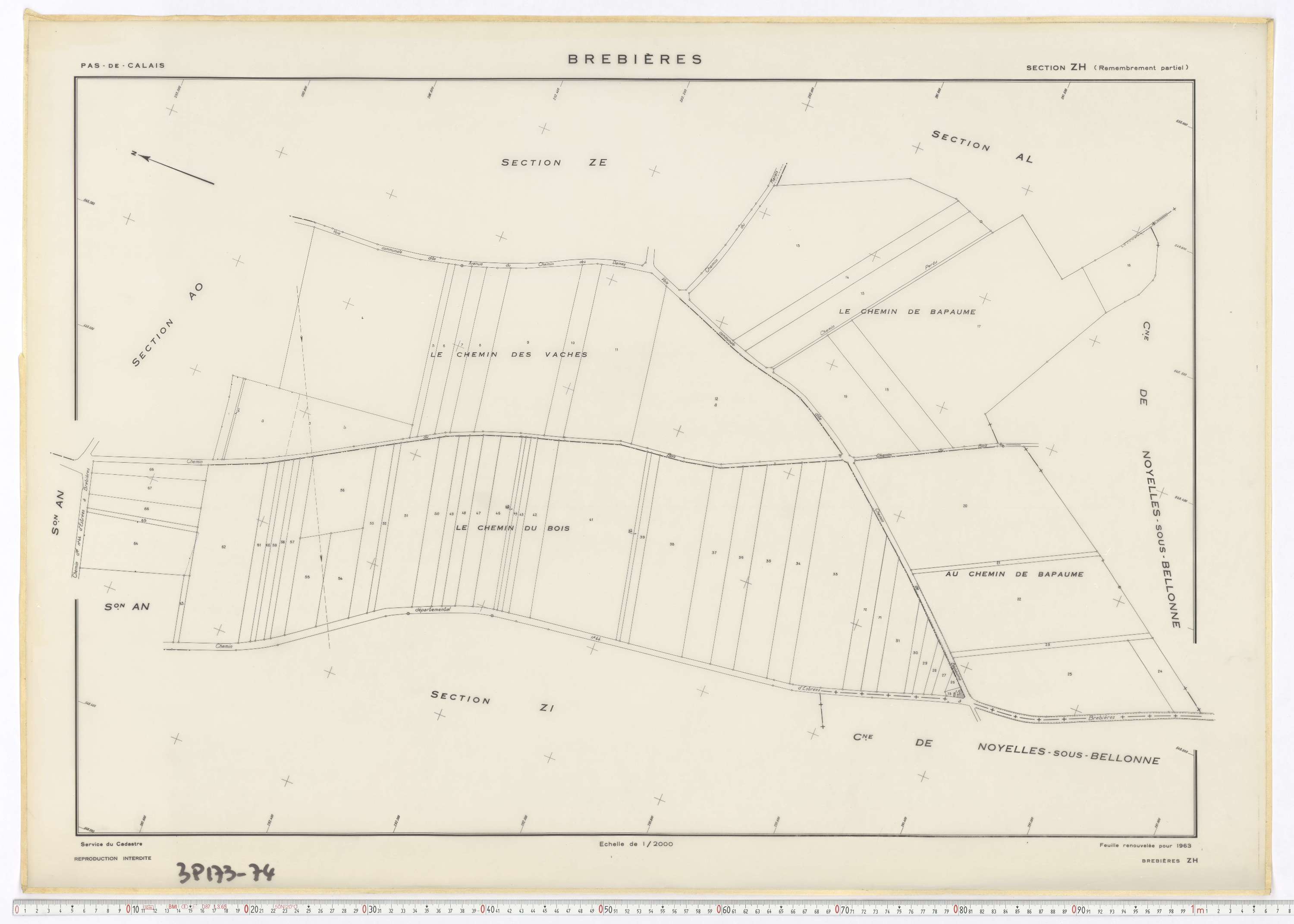 Brebières - Section ZH.