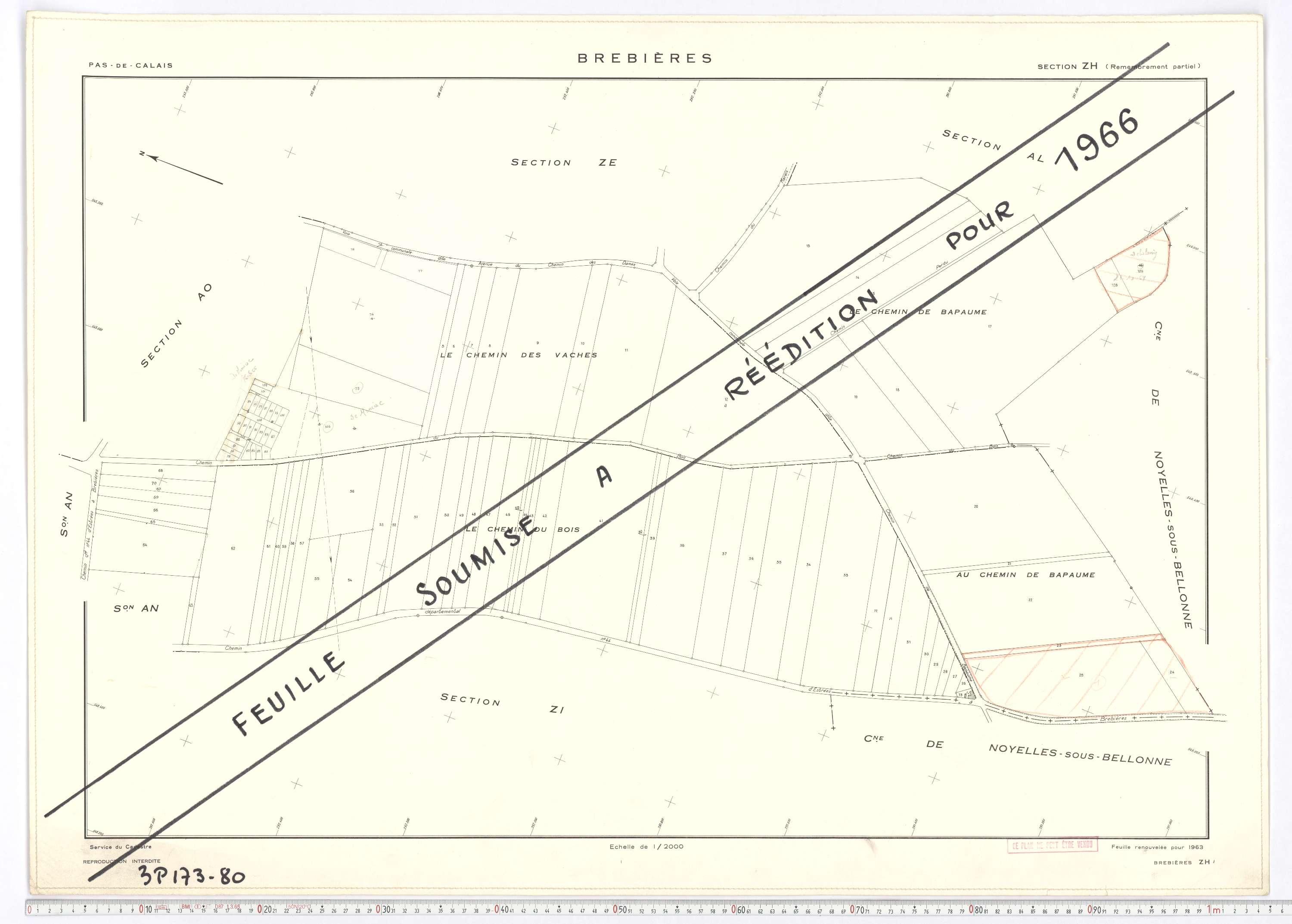 Brebières - Section ZH.