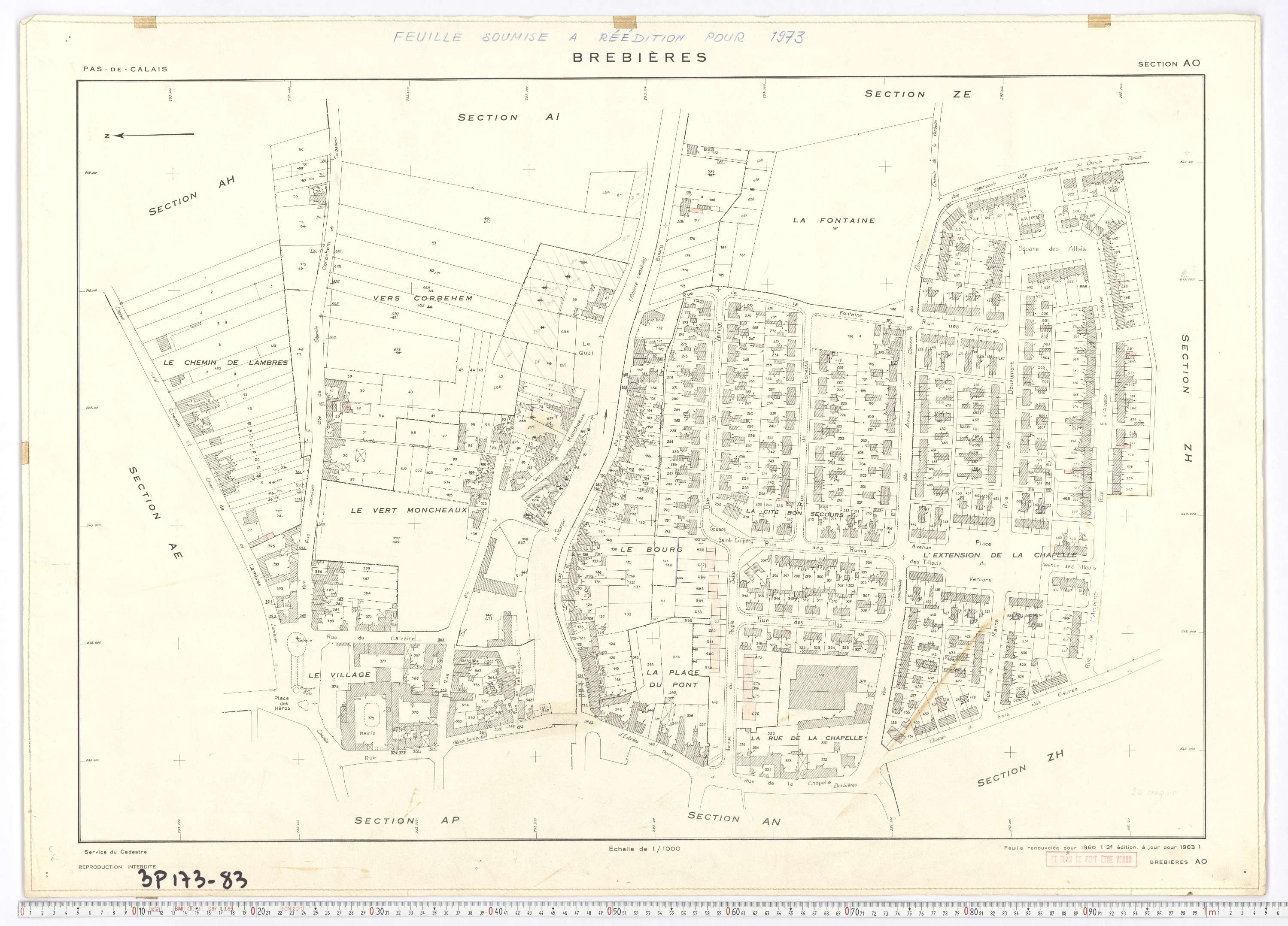 Brebières - Section AO.
