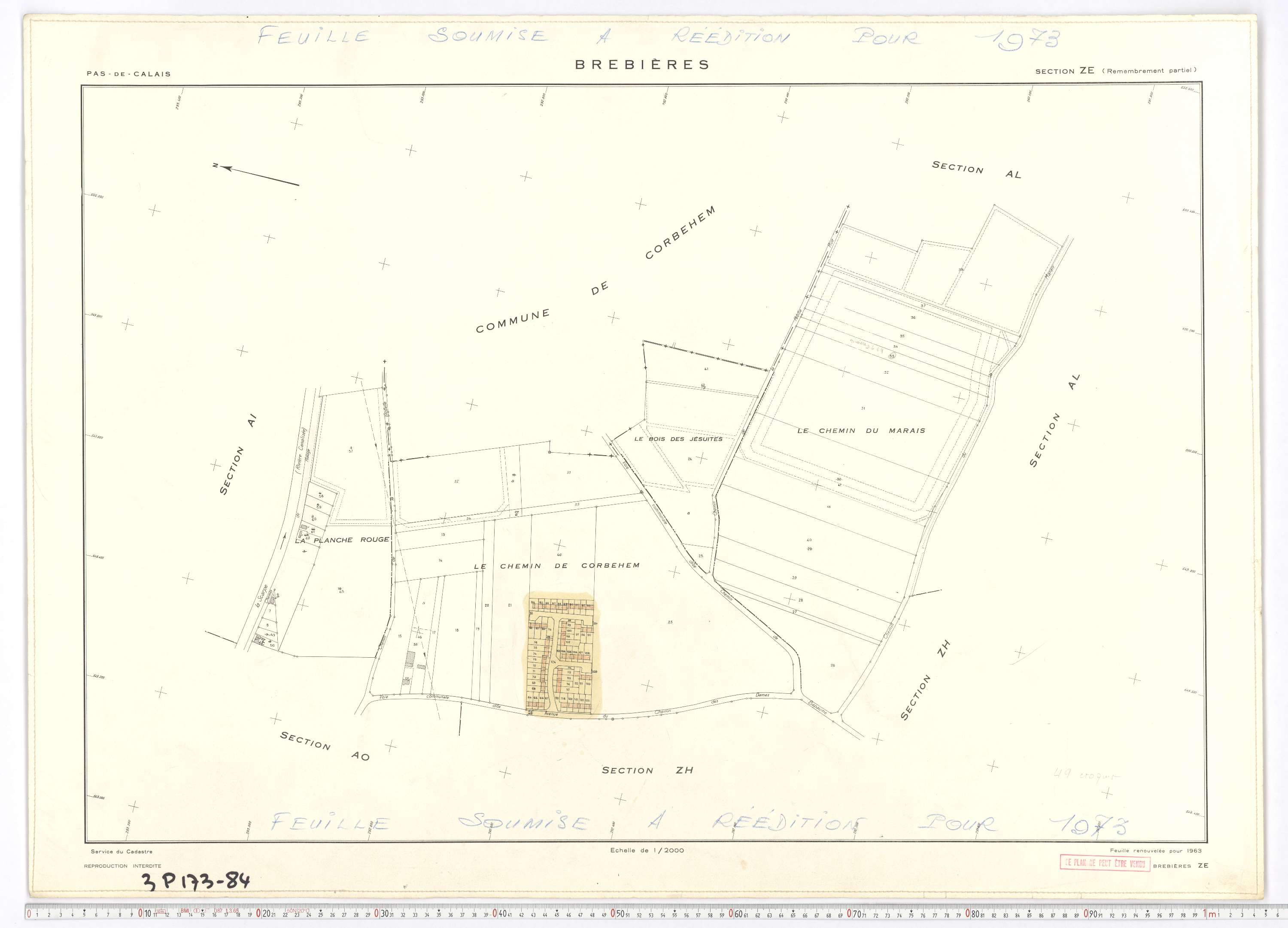 Brebières - Section ZE.