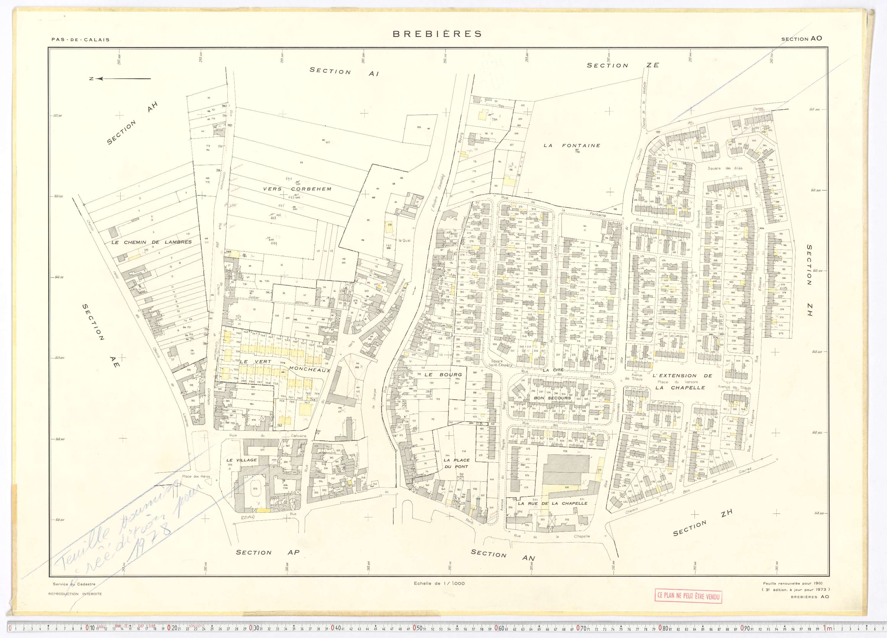 Brebières - Section AO.