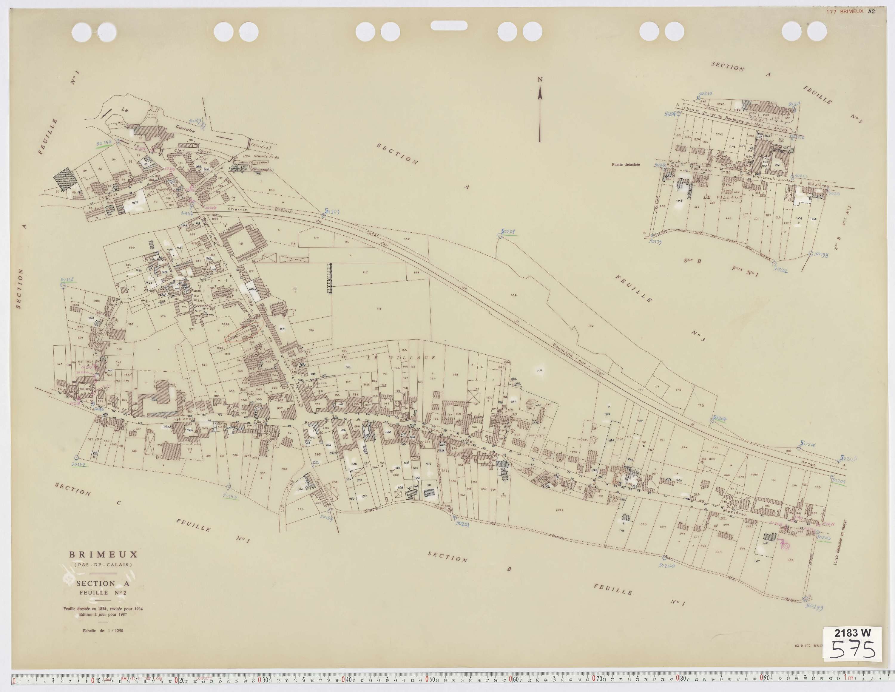 Brimeux - Section A, feuille 2.