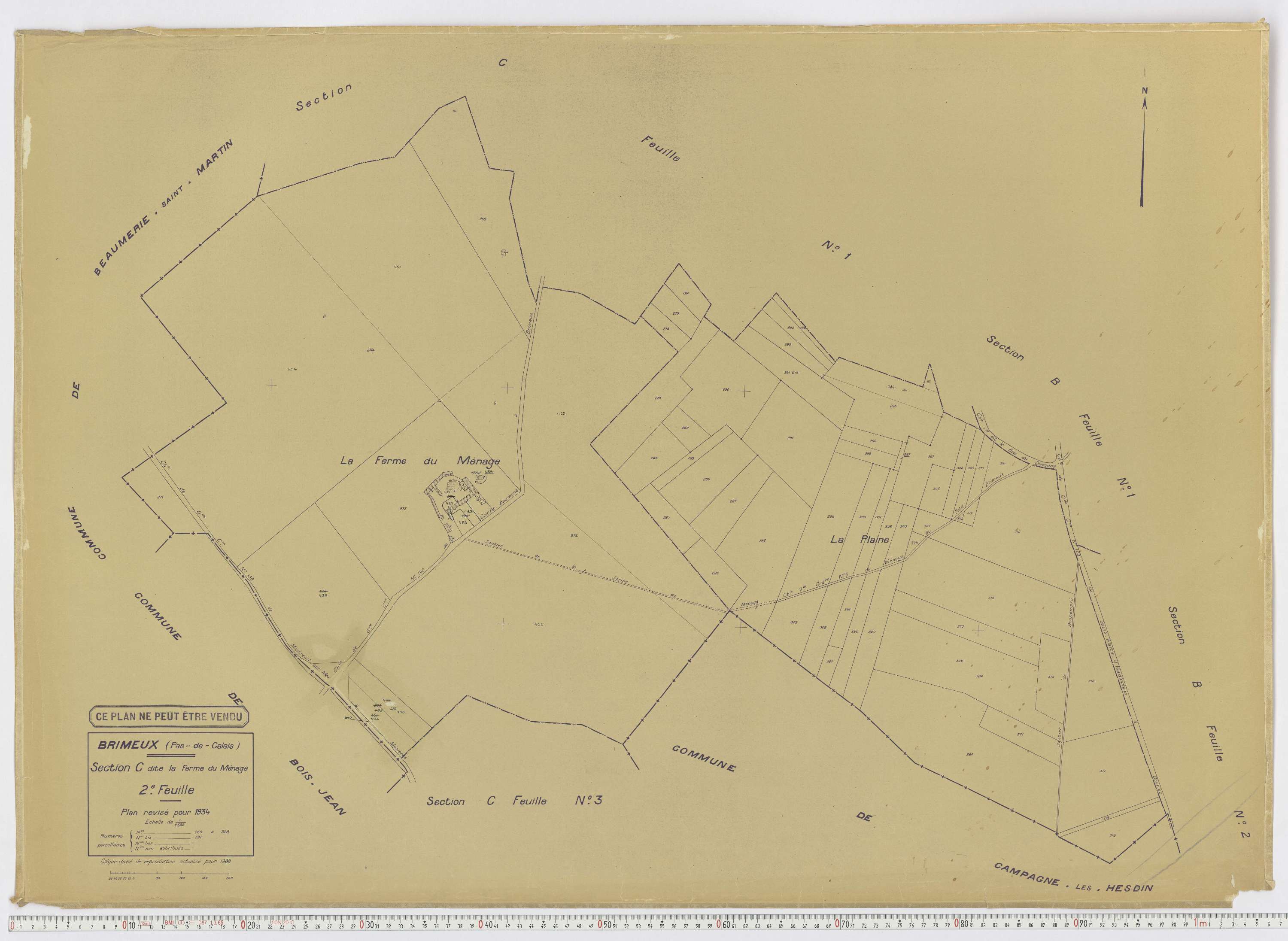 Brimeux - Section C, feuille 2.
