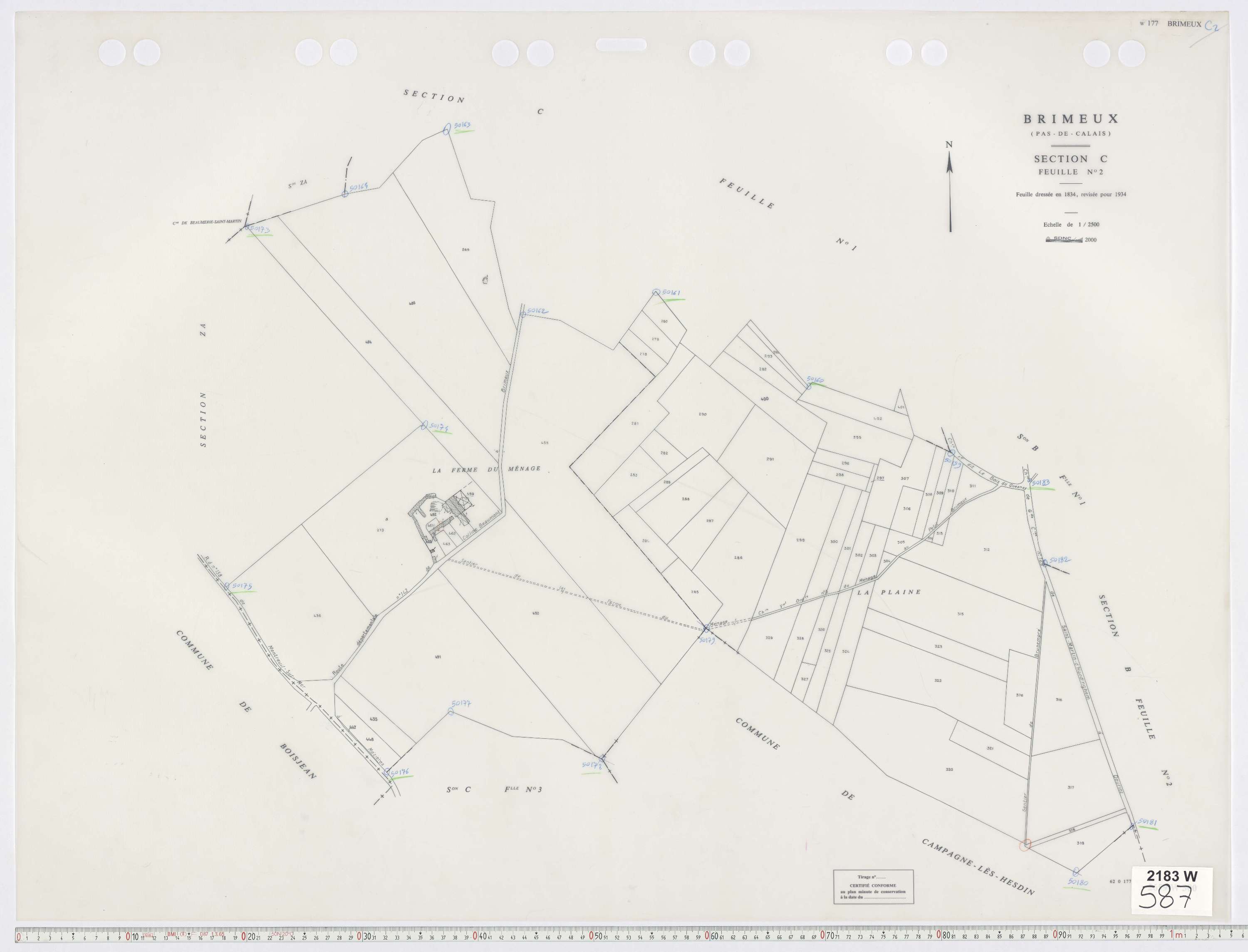 Brimeux - Section C, feuille 2.