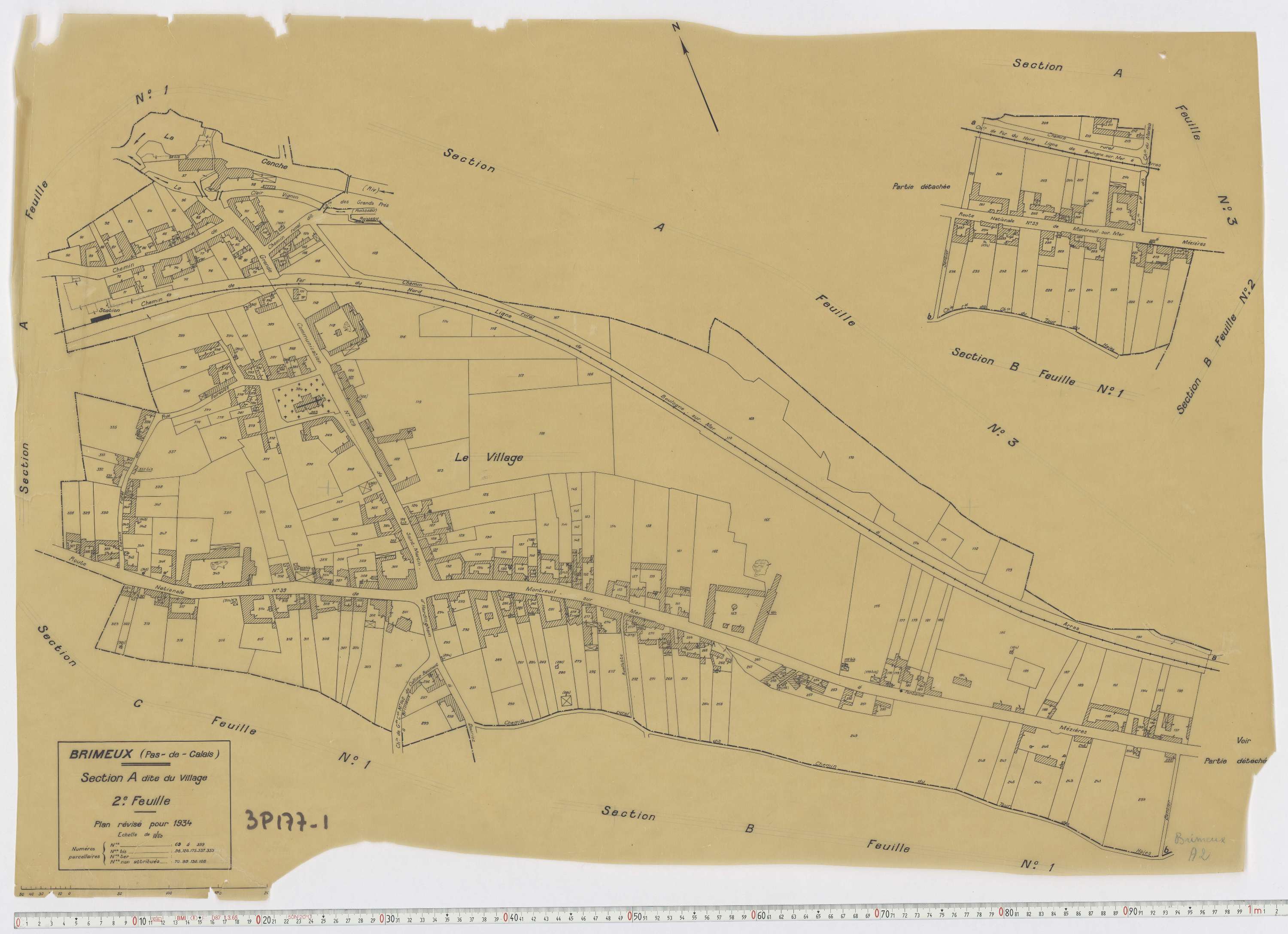Brimeux - Section A, feuille 2.