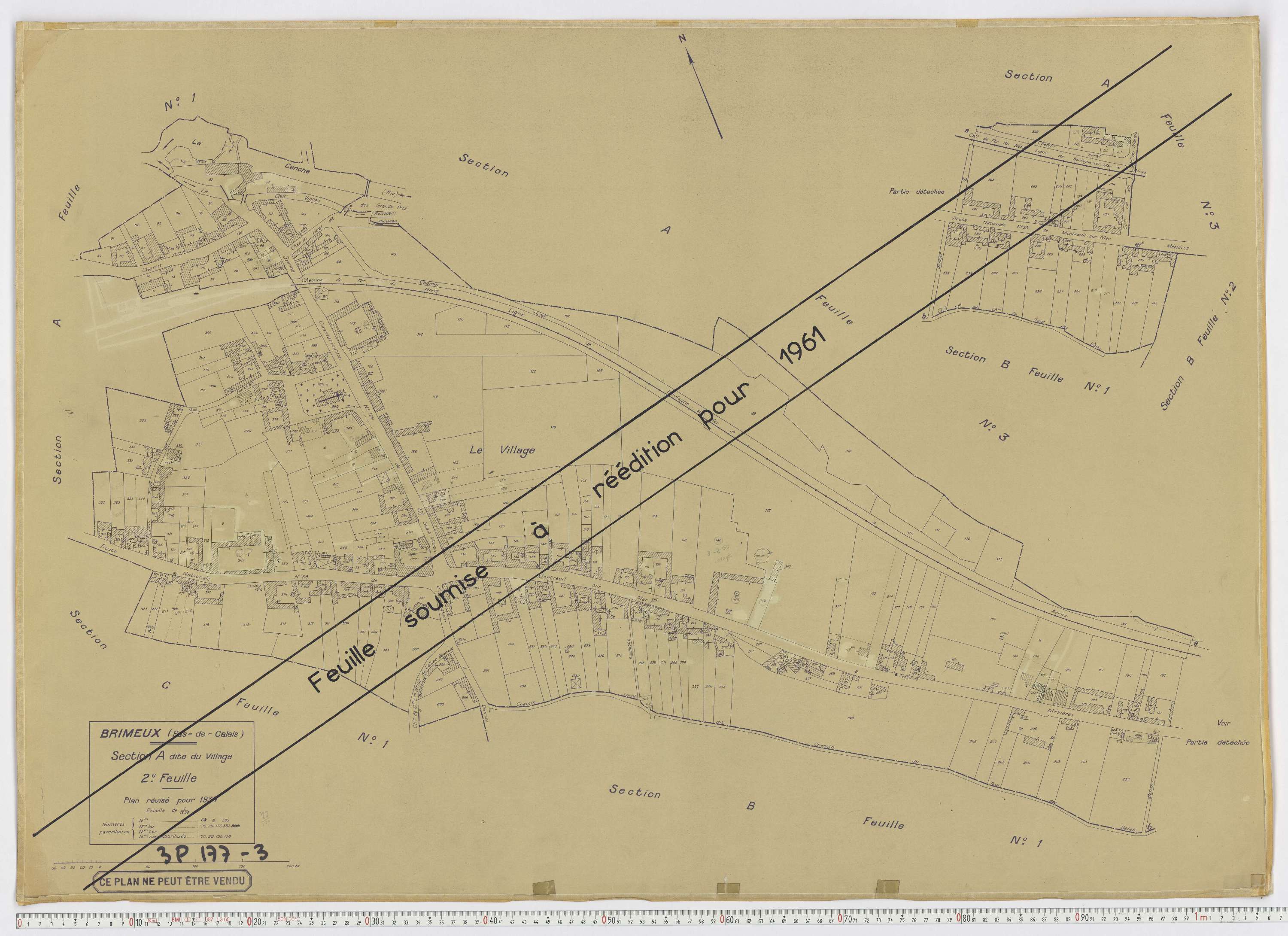 Brimeux - Section A, feuille 2.