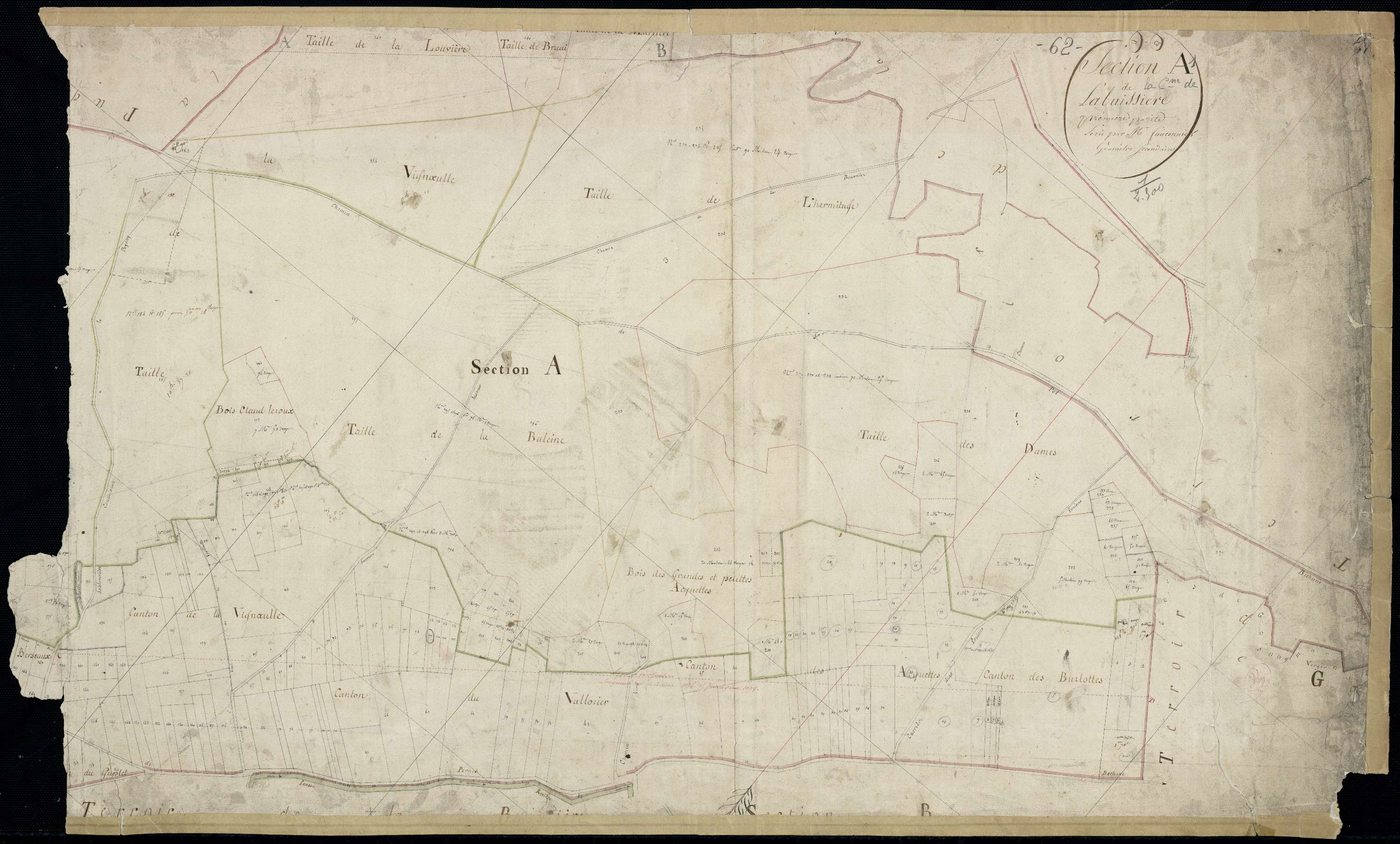 Bruay-la-Buissière - Section A, 1re feuille