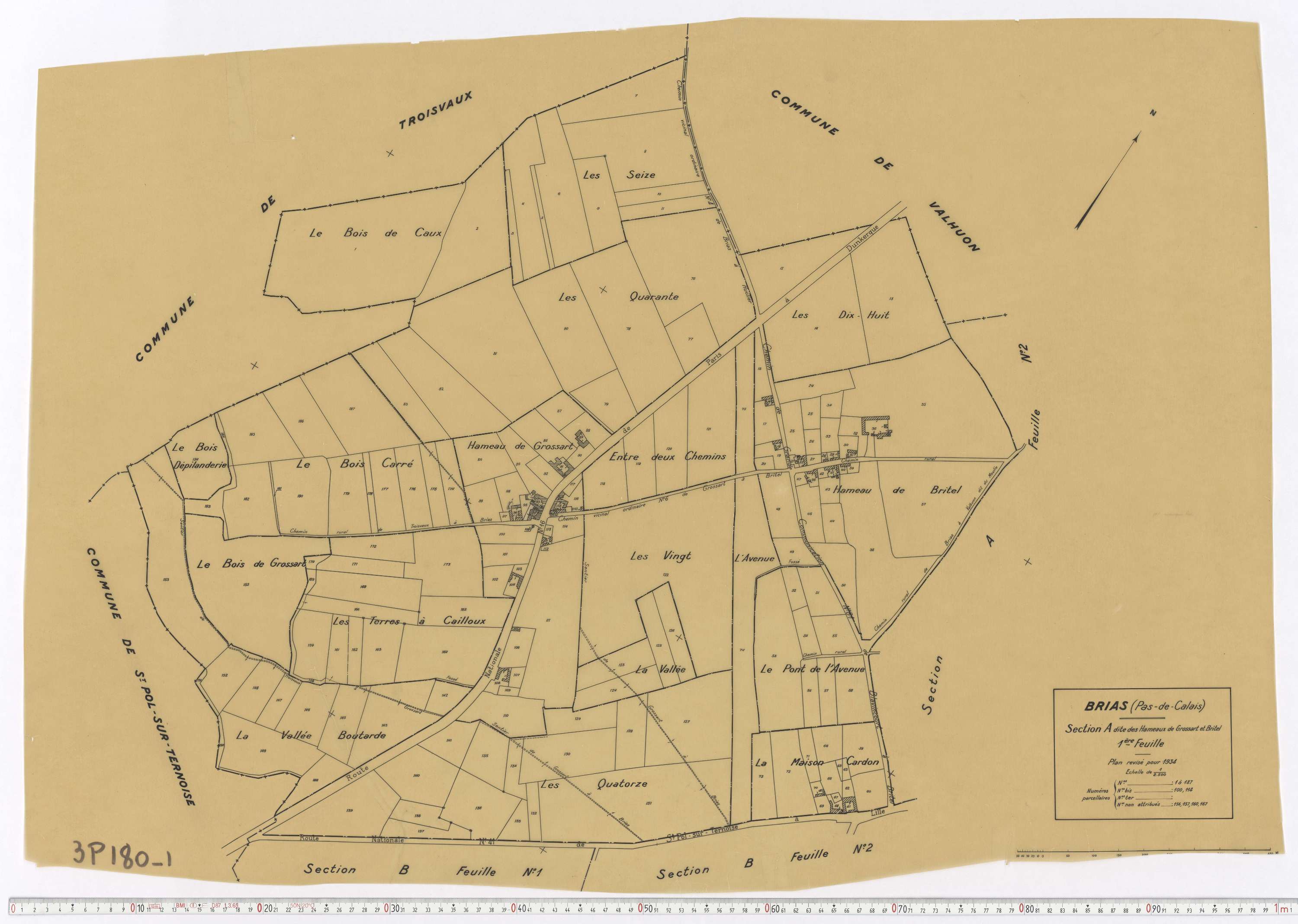 Brias - Section A, feuille 1.