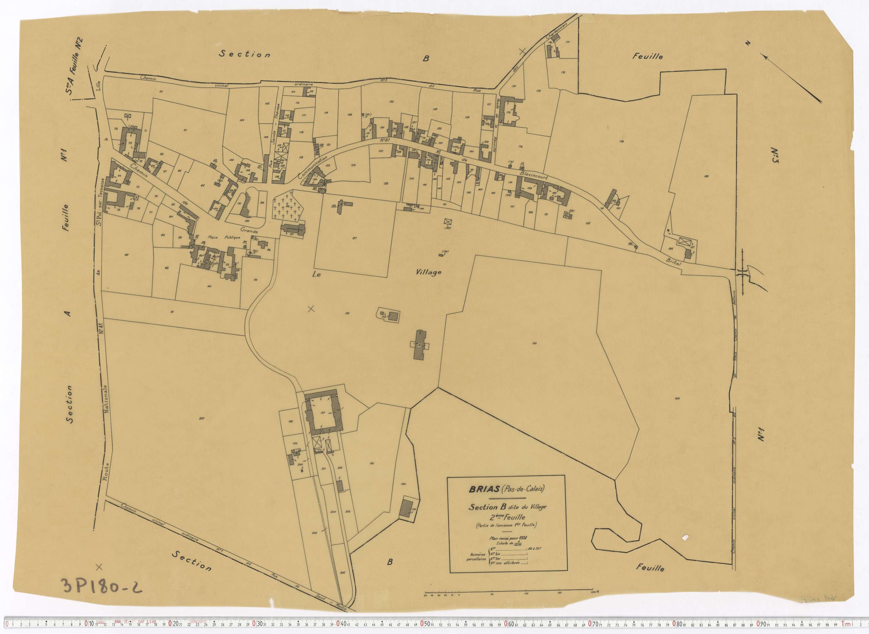 Brias - Section B, feuille 2.