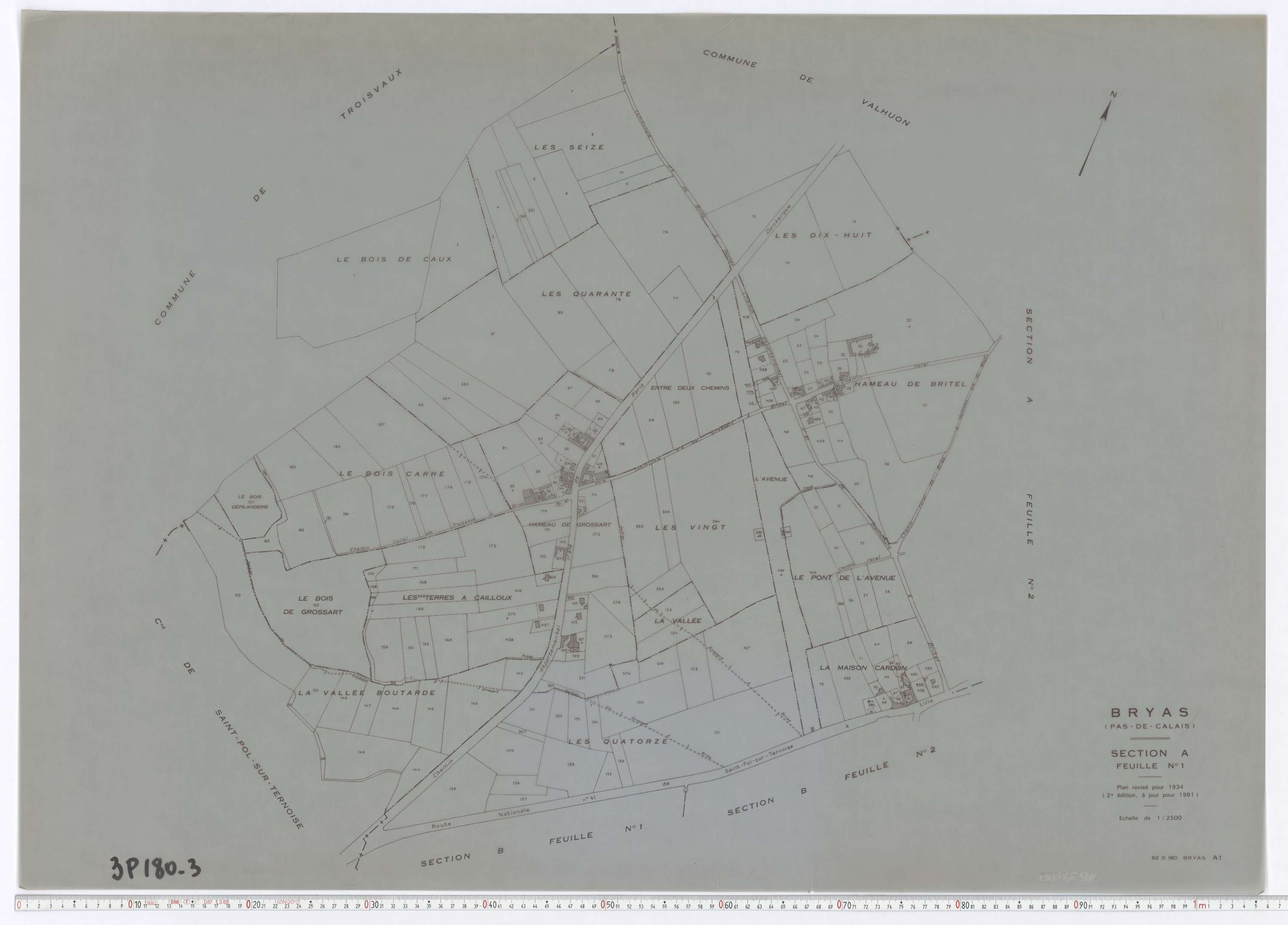 Brias - Section A, feuille 1.