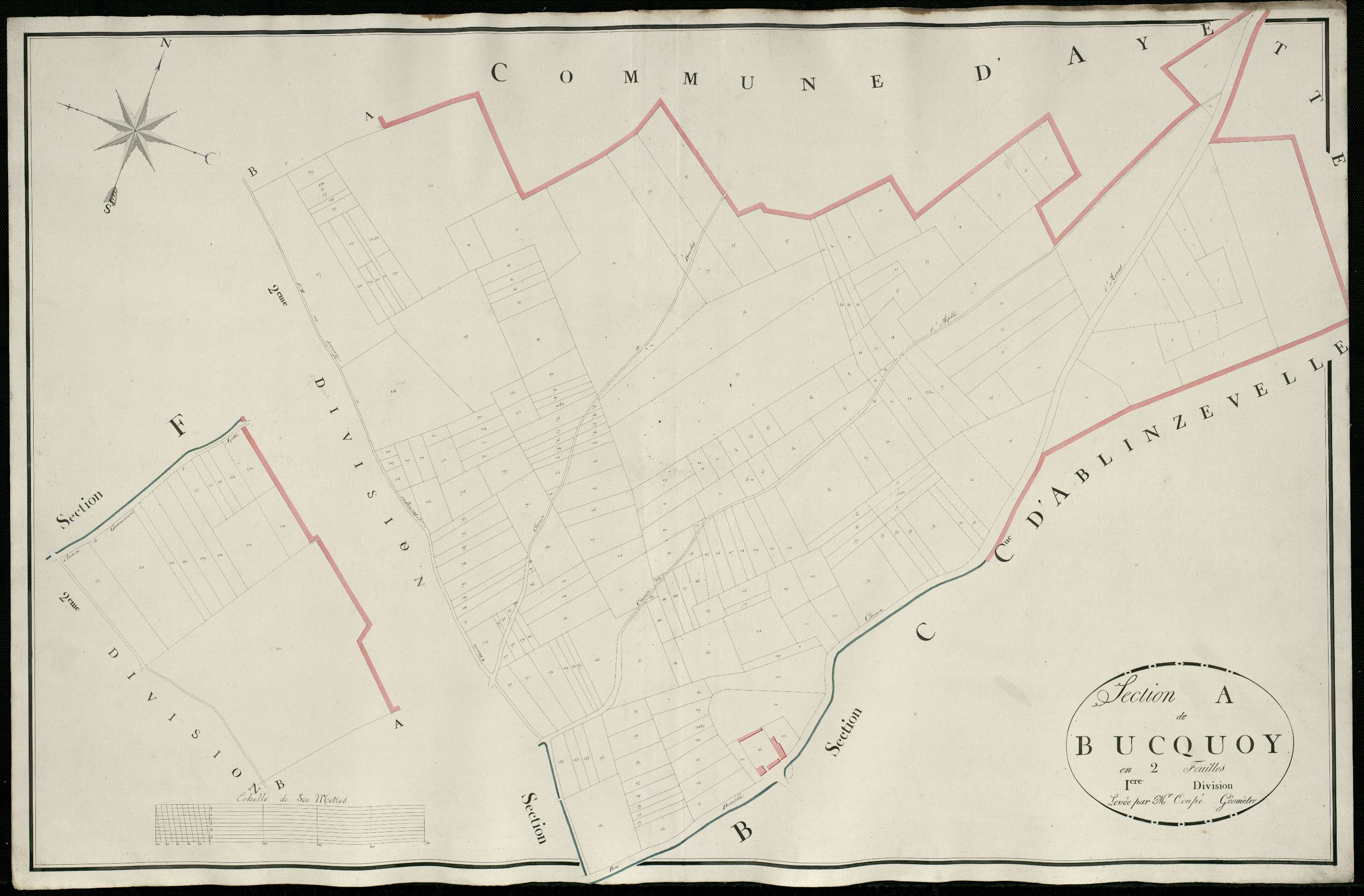 Bucquoy - Section A, 1re feuille