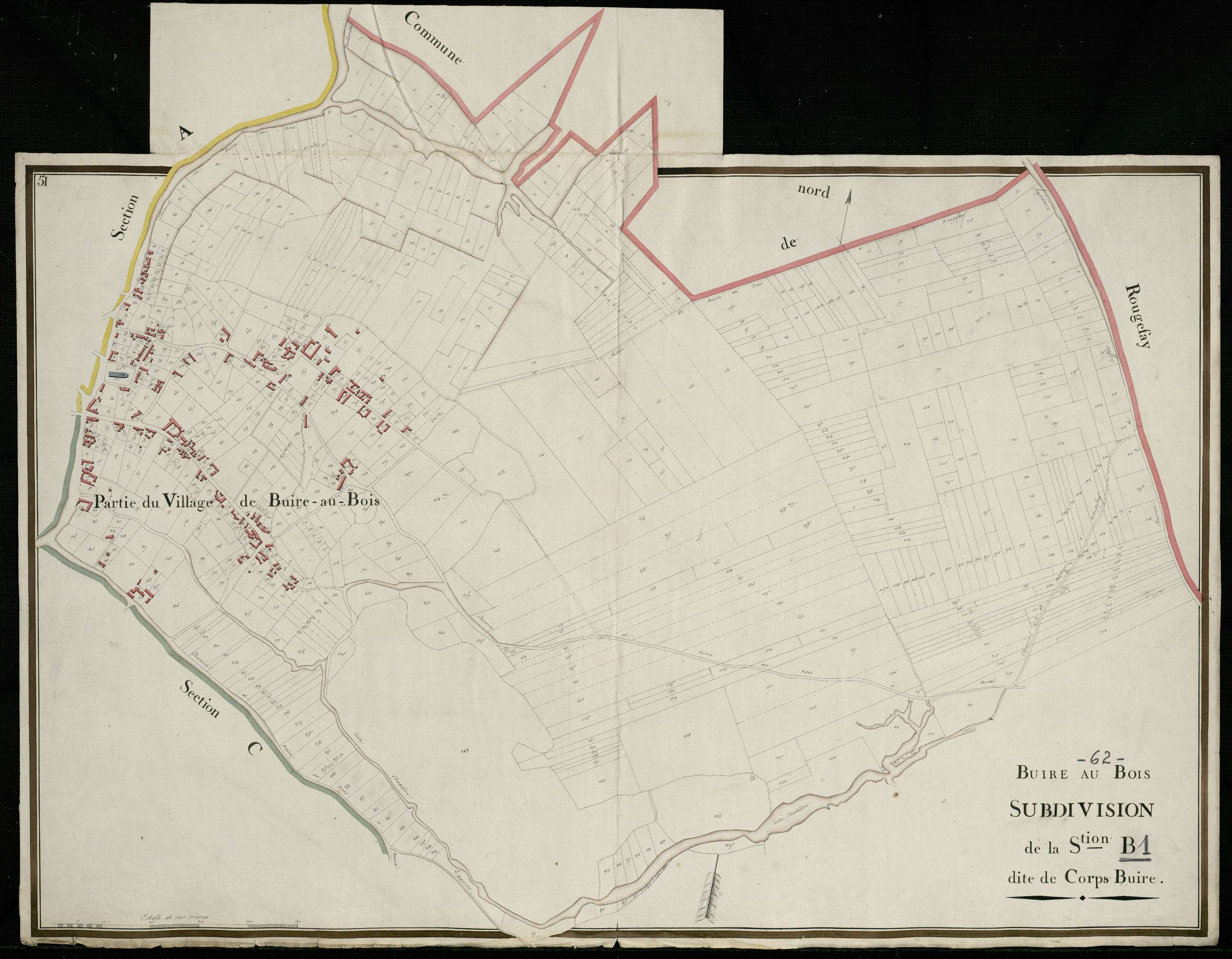 Buire-au-Bois - Section B, 1re feuille