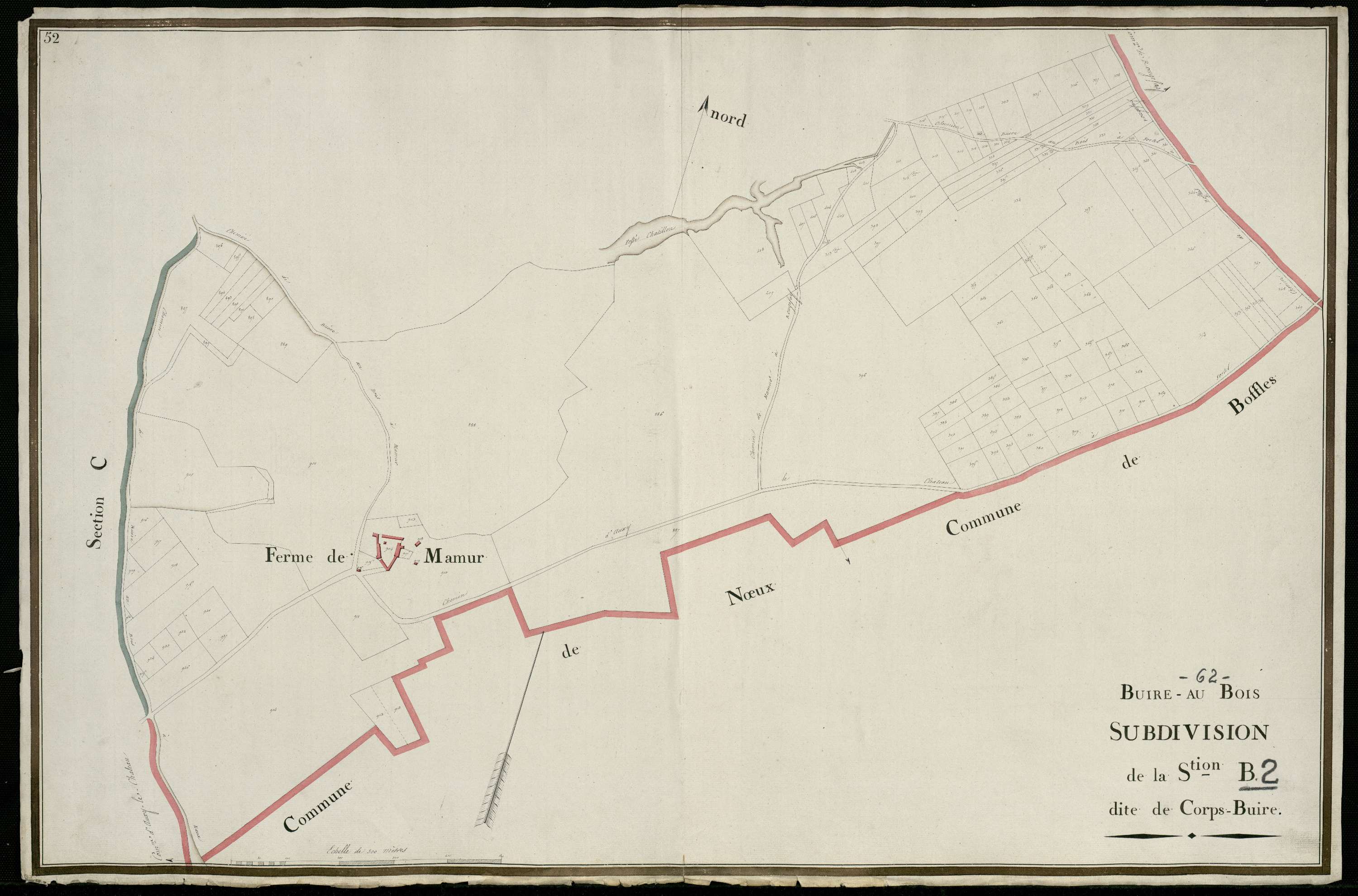 Buire-au-Bois - Section B, 2e feuille
